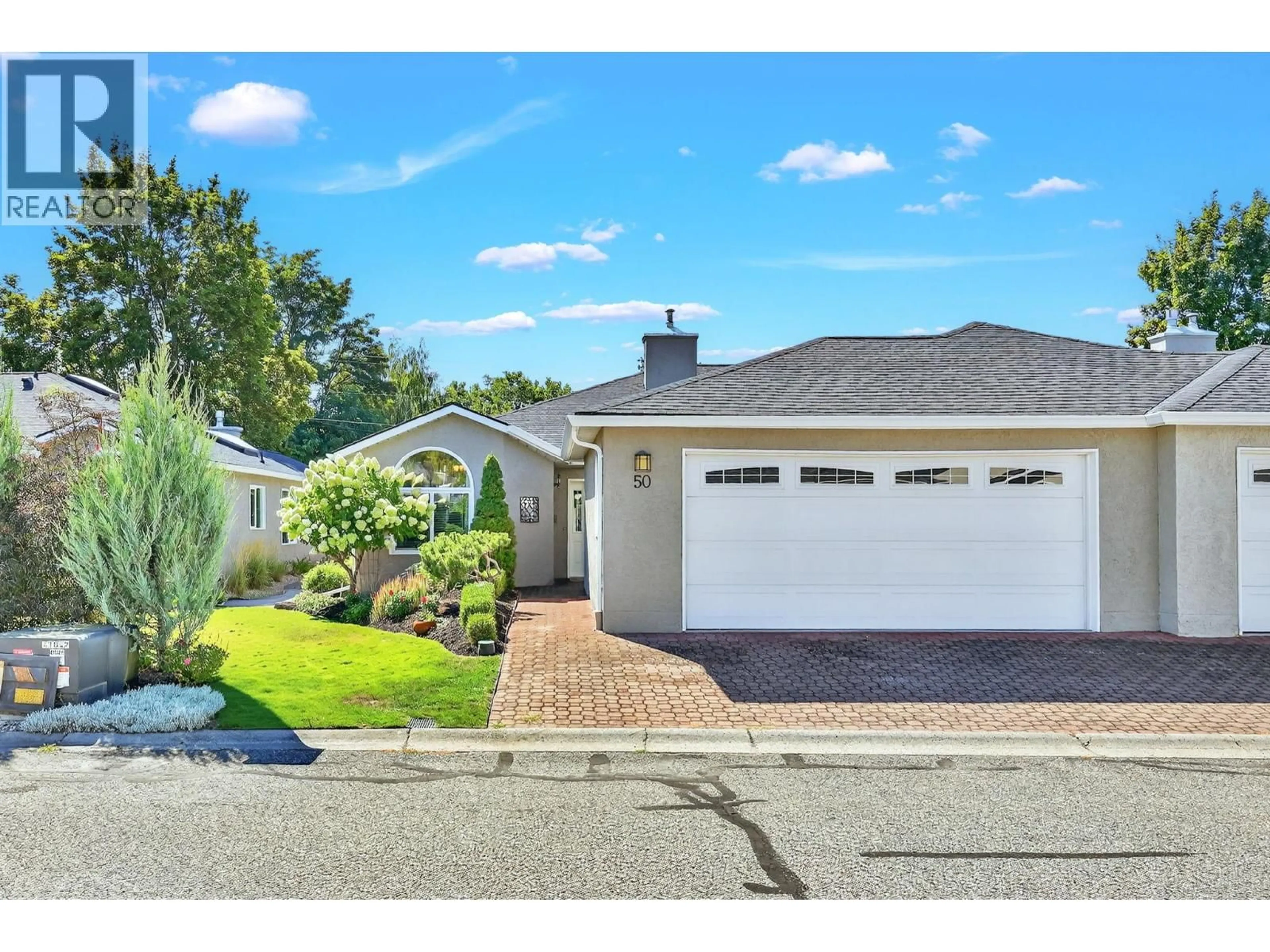 Home with vinyl exterior material, street for 50 - 1020 LANFRANCO ROAD, Kelowna British Columbia V1W3W7