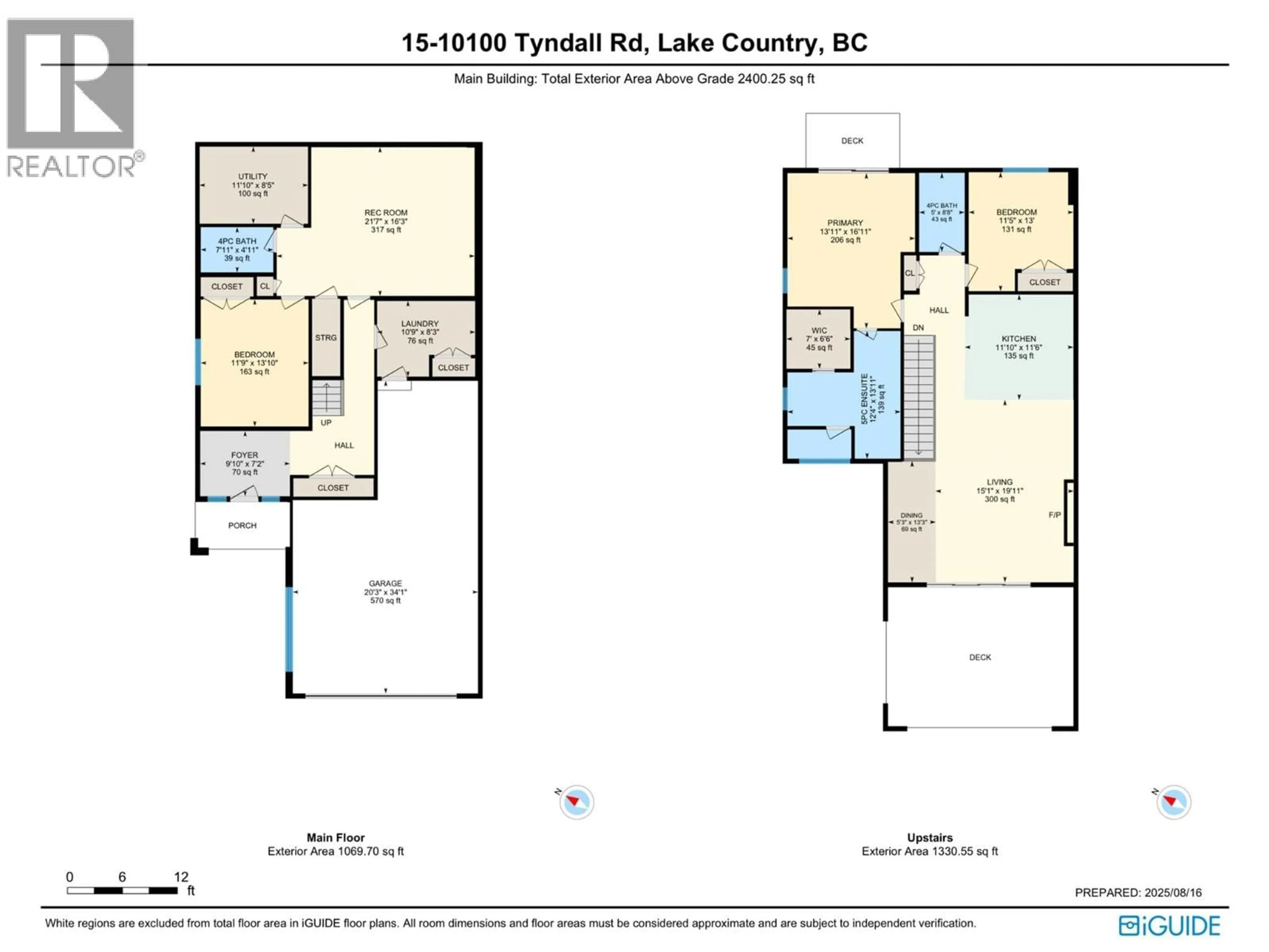 Floor plan for 15 - 10100 TYNDALL ROAD, Lake Country British Columbia V4V0A9
