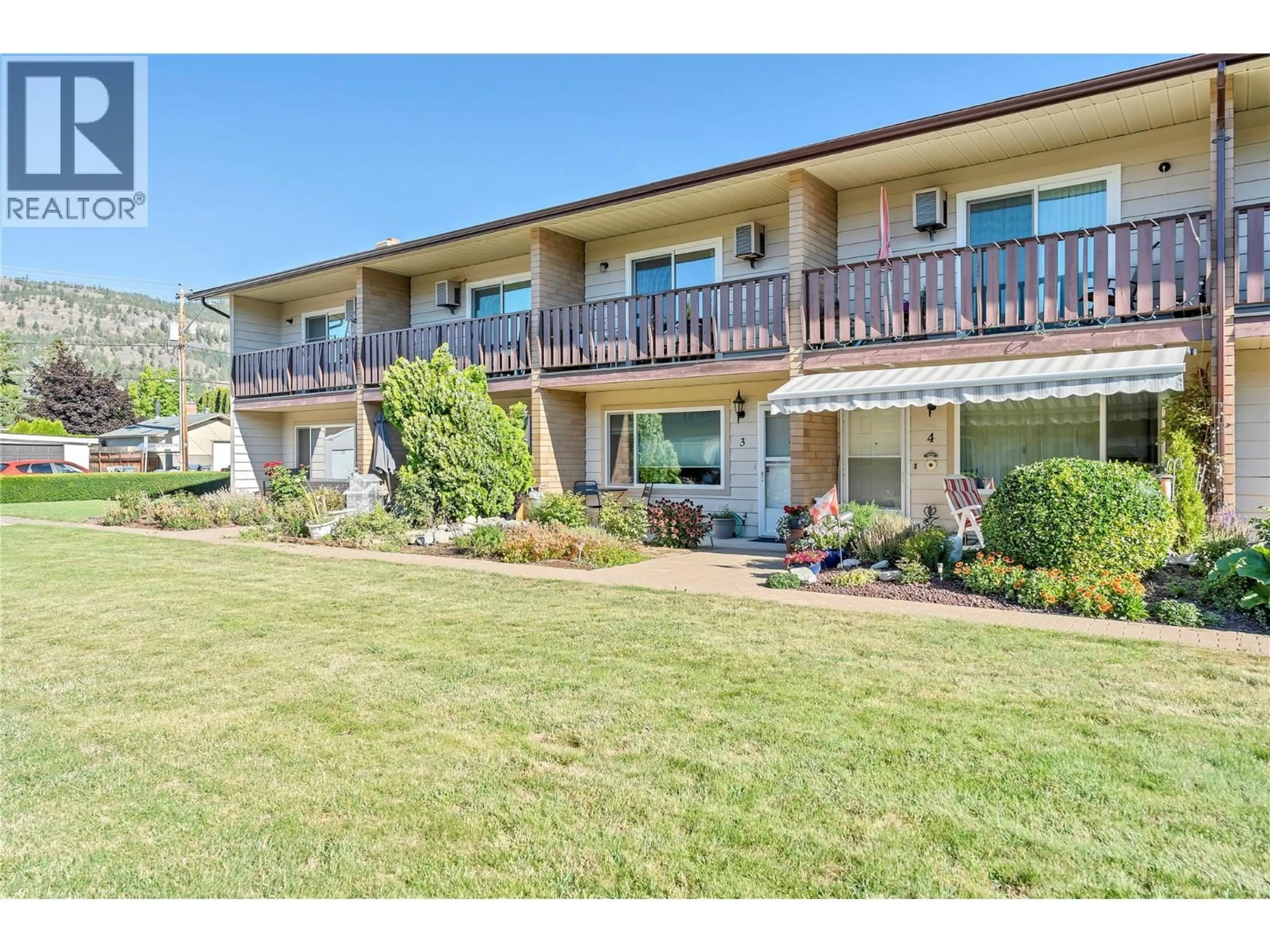 Patio, water/lake/river/ocean view for 3 - 13707 DICKSON AVENUE, Summerland British Columbia V0H1Z0