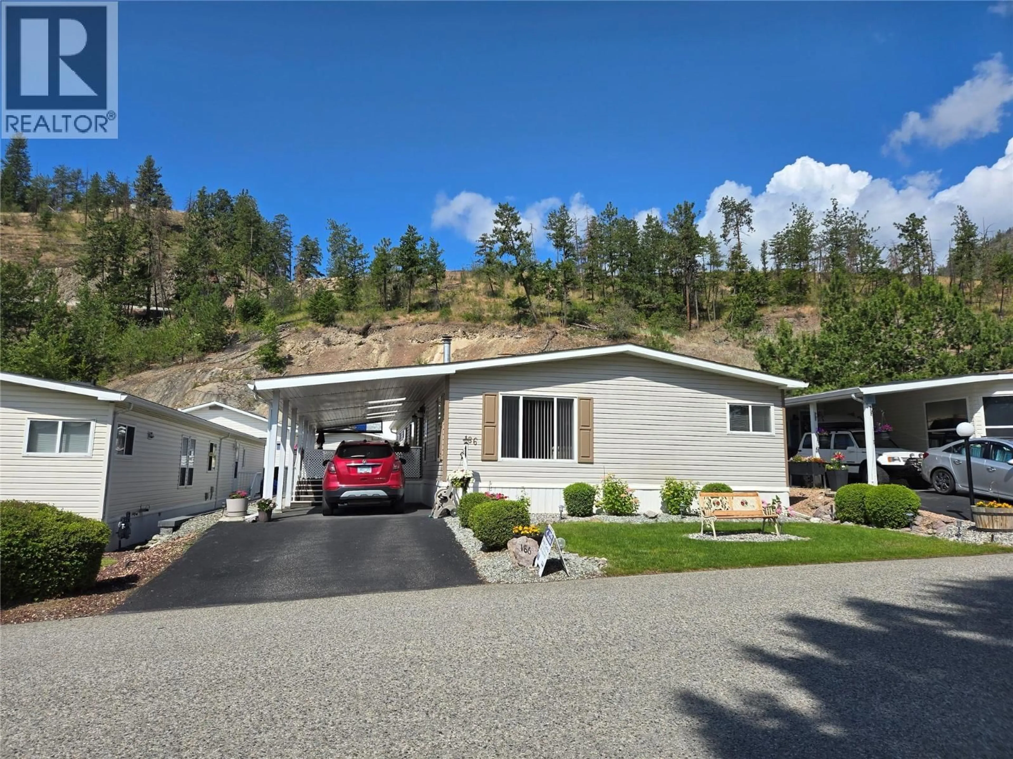 Home with vinyl exterior material, mountain view for 186 - 1850 SHANNON LAKE ROAD, West Kelowna British Columbia V4T1L4