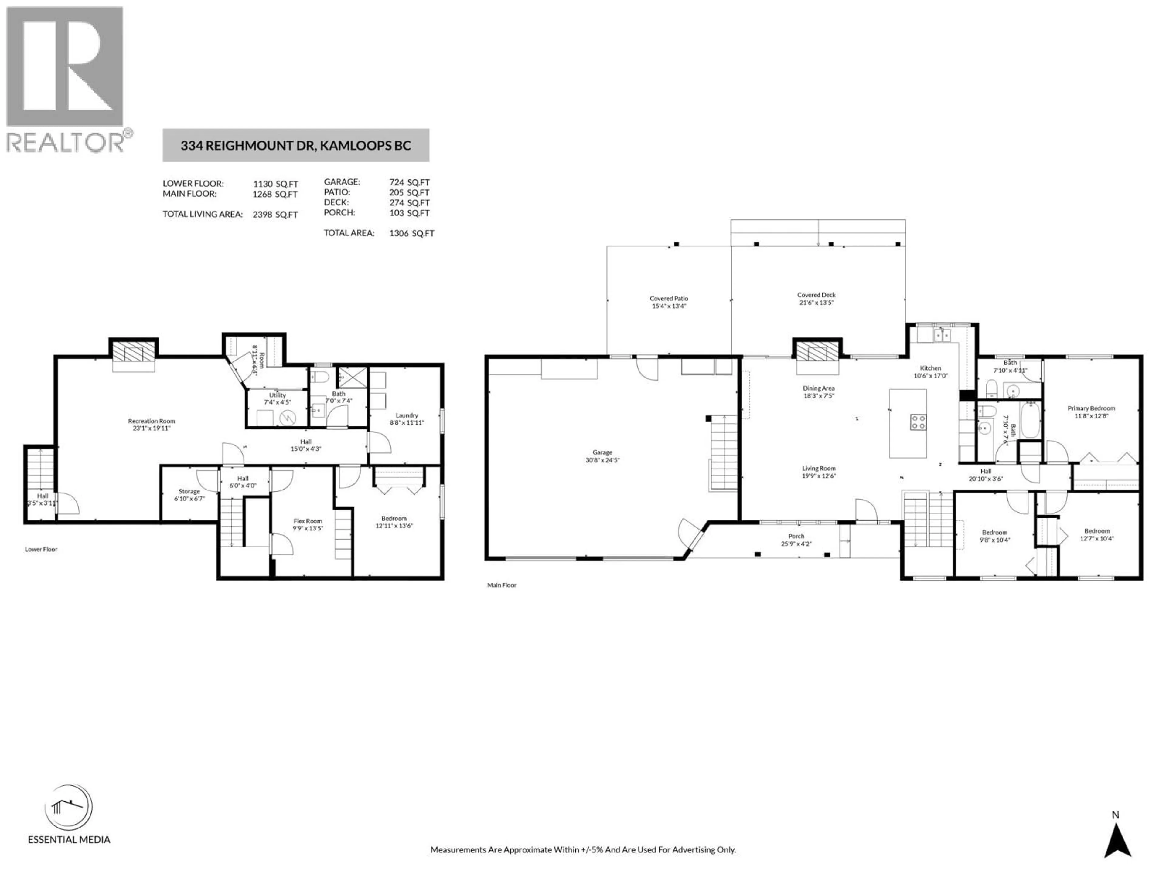 Floor plan for 334 REIGHMOUNT DRIVE, Kamloops British Columbia V2H1M2