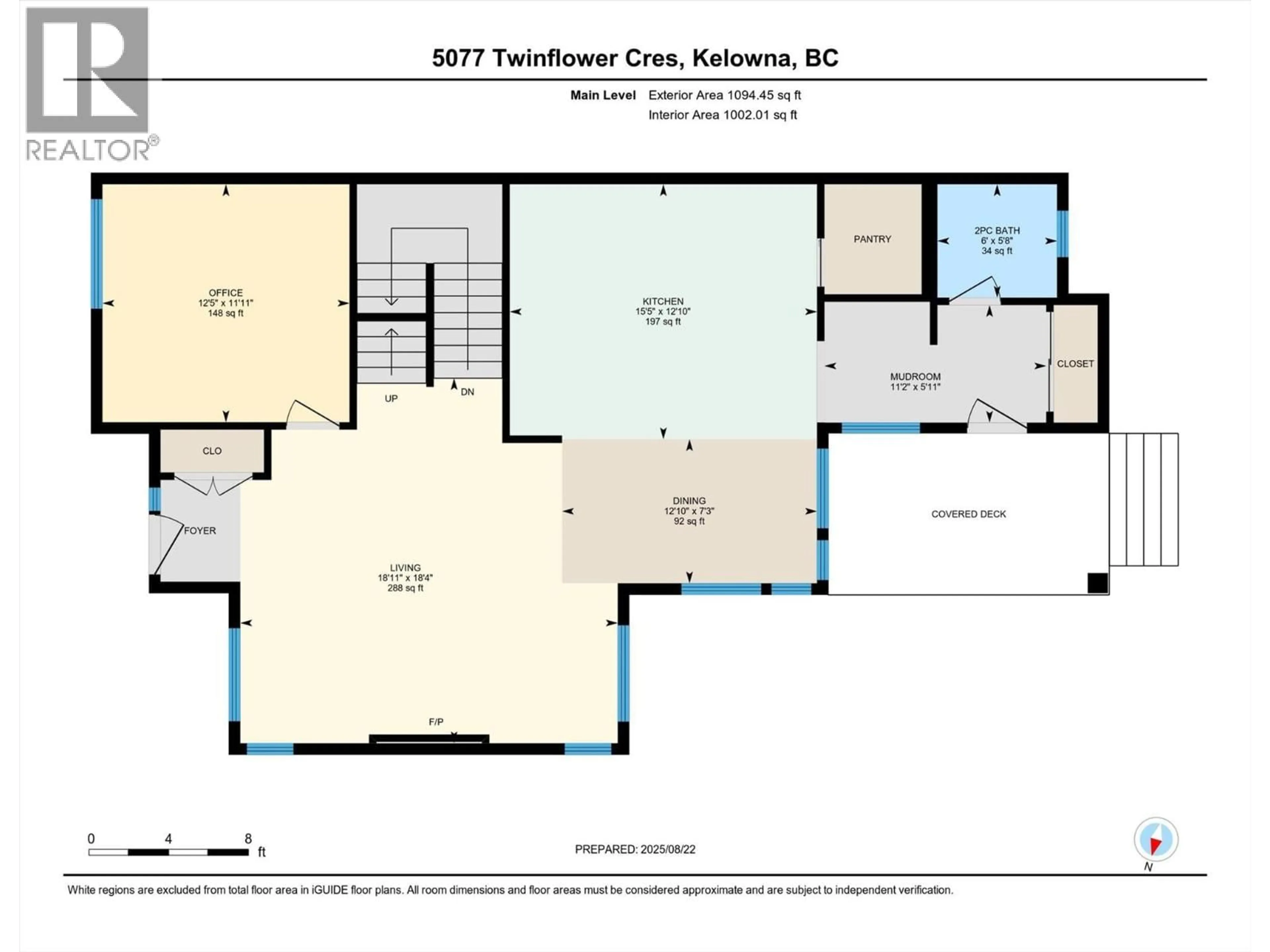 Floor plan for 5077 TWINFLOWER CRESCENT, Kelowna British Columbia V1W5L8