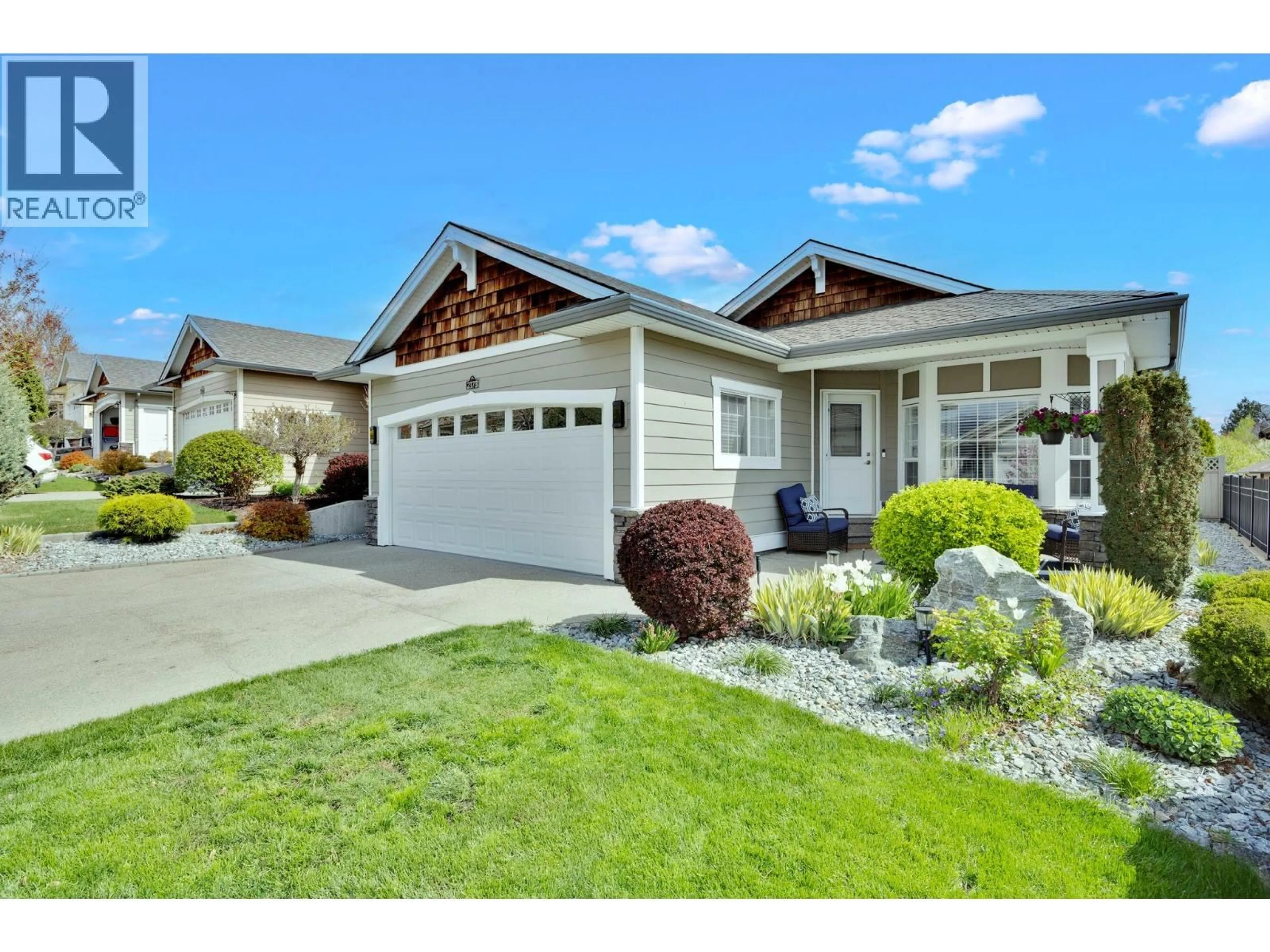 Home with vinyl exterior material, street for 2173 MIMOSA DRIVE, West Kelowna British Columbia V4T3A5