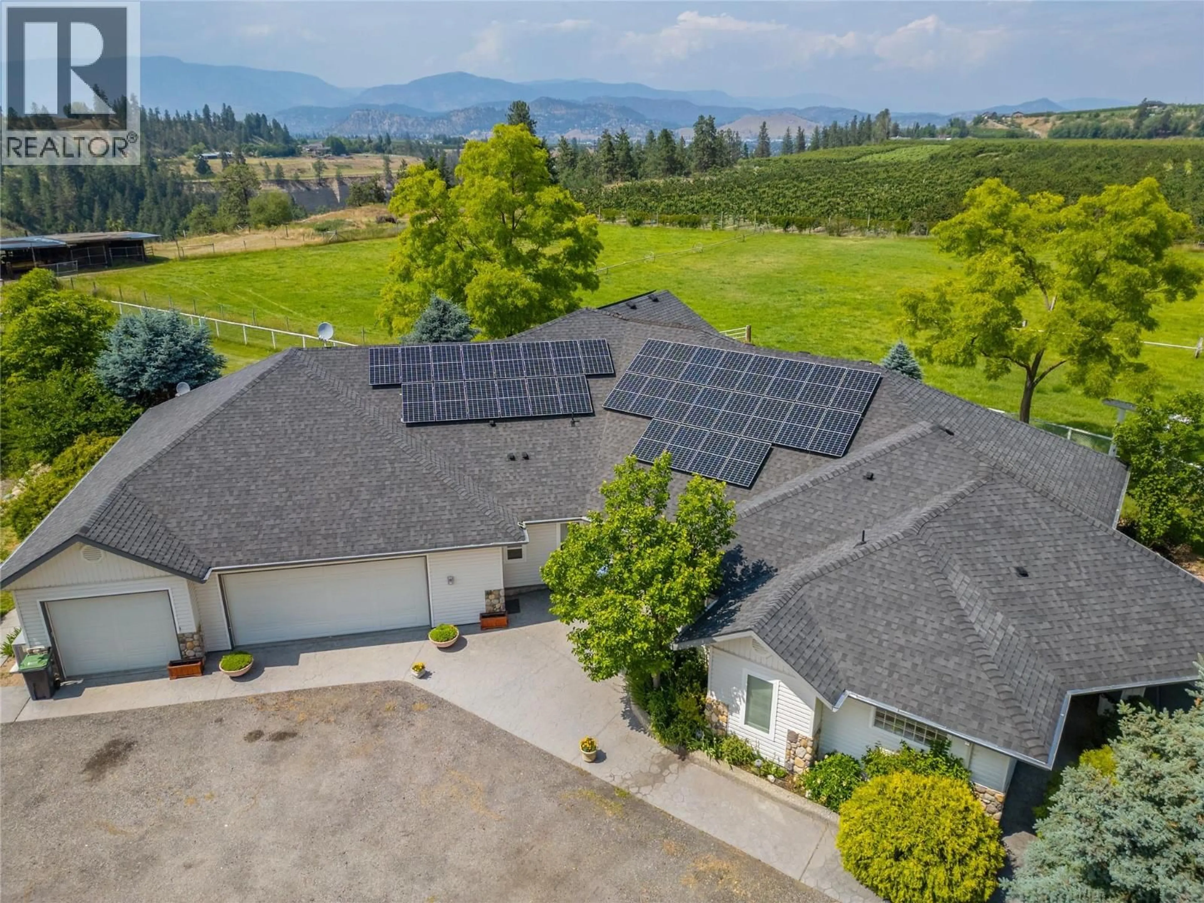 A pic from outside/outdoor area/front of a property/back of a property/a pic from drone, mountain view for 2457 BELGO ROAD, Kelowna British Columbia V1P1E2
