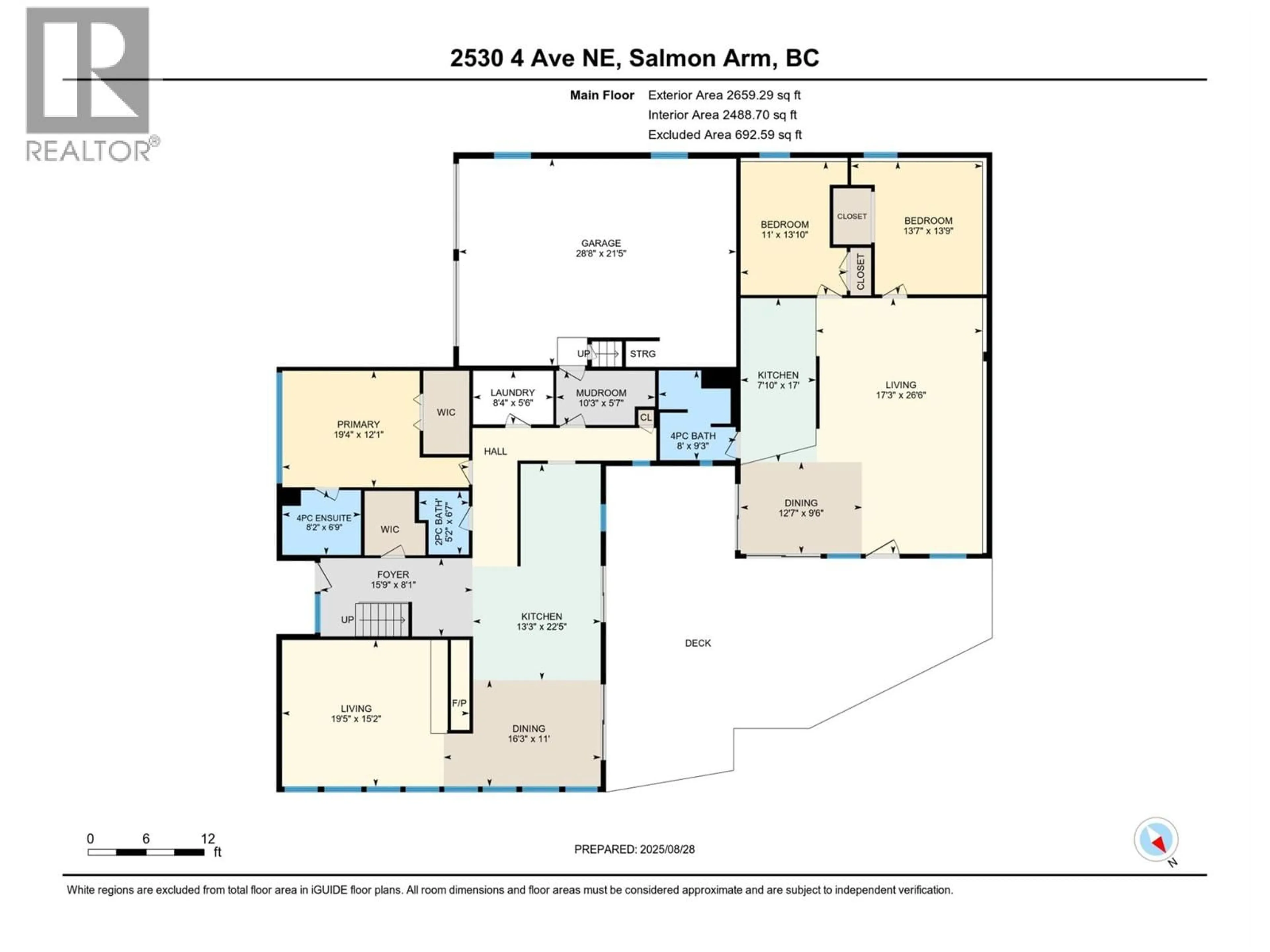 Floor plan for 2530 4 AVENUE NORTHEAST, Salmon Arm British Columbia V1E2A7