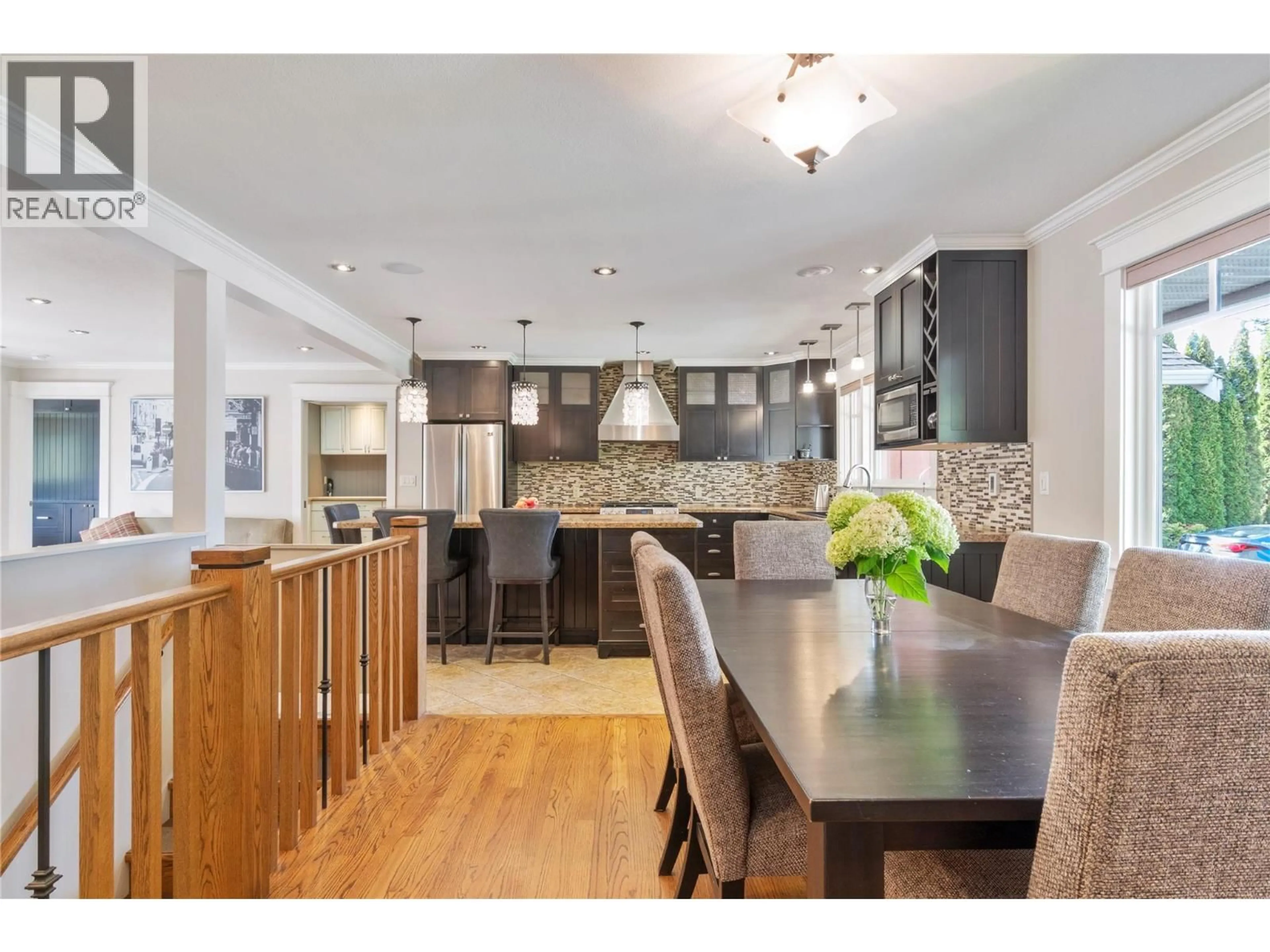 Open concept kitchen, wood/laminate floor for 2230 28 STREET NORTHEAST, Salmon Arm British Columbia V1E3E1