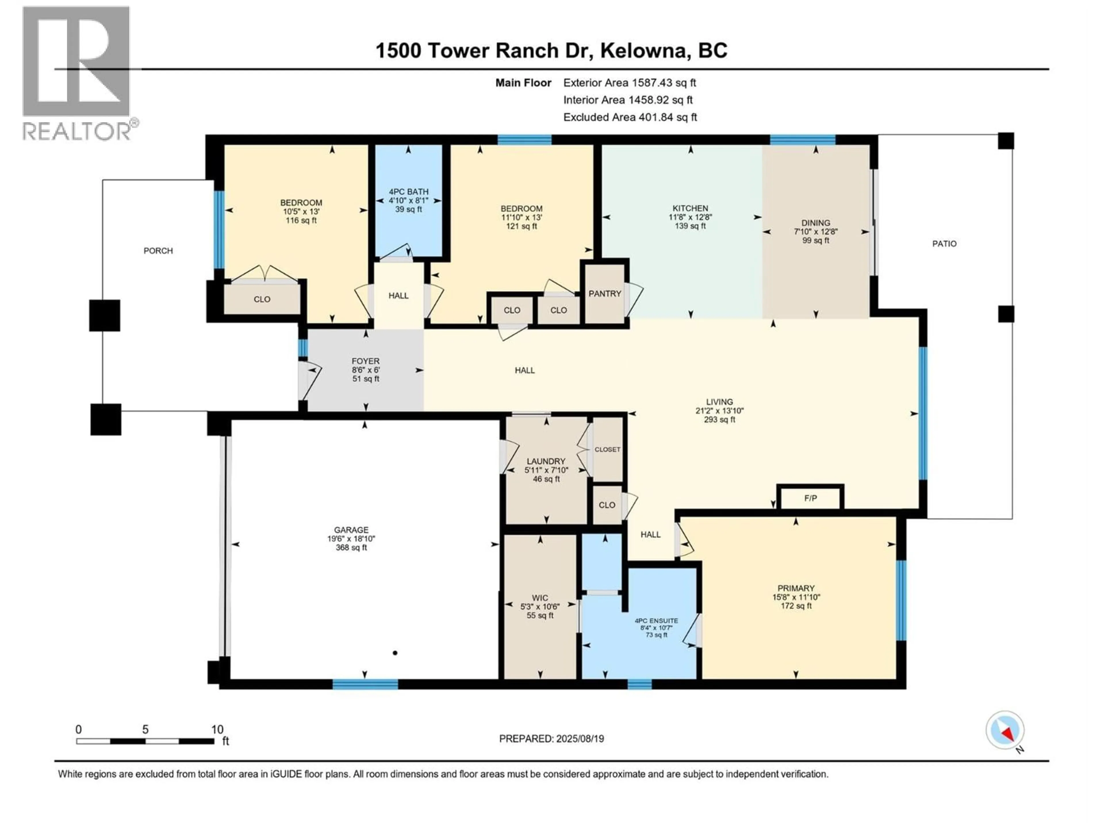 Floor plan for 1500 TOWER RANCH DRIVE, Kelowna British Columbia V1P1T8