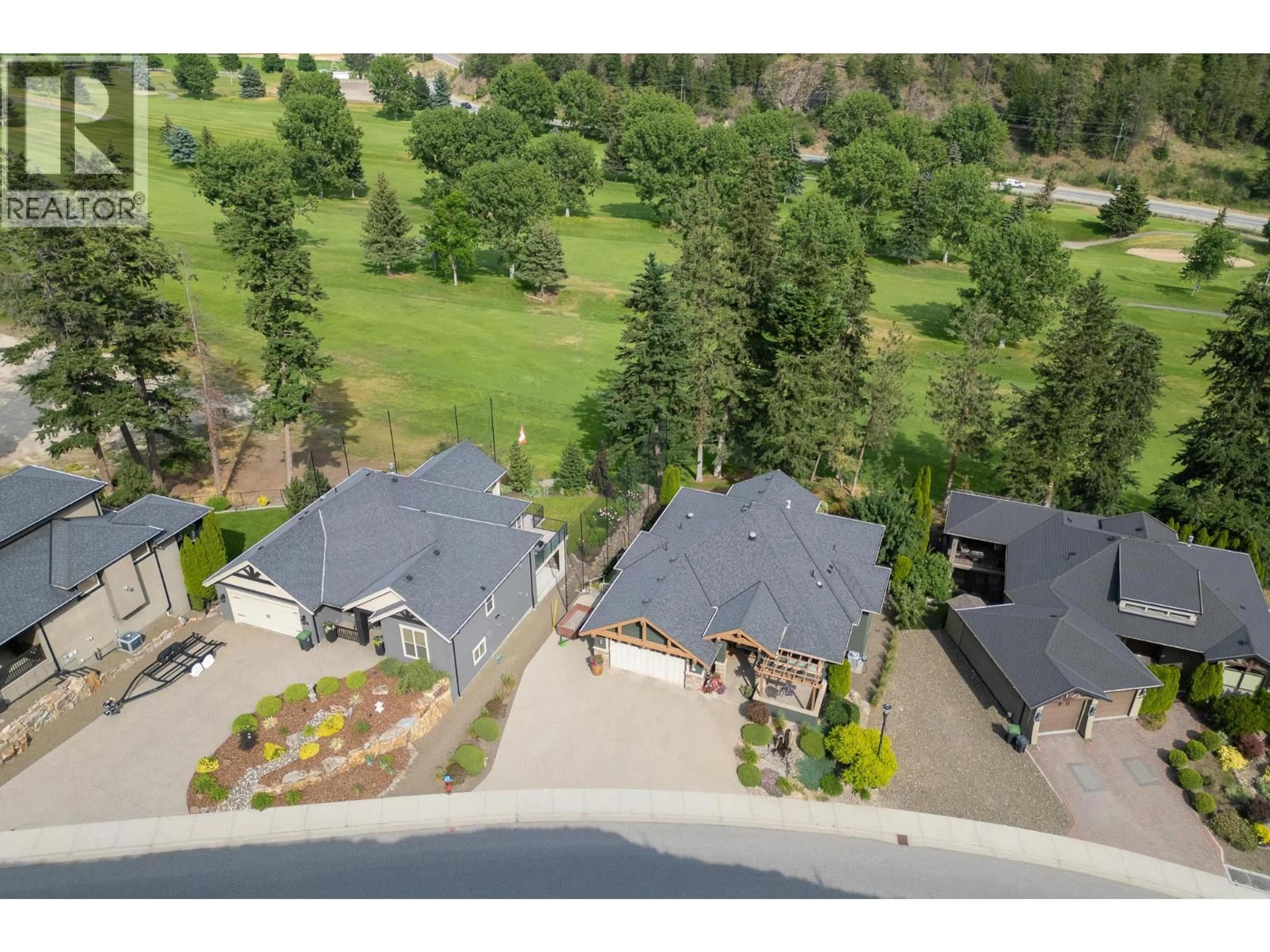 A pic from outside/outdoor area/front of a property/back of a property/a pic from drone, mountain view for 2532 TUSCANY DRIVE, West Kelowna British Columbia V4T3B6