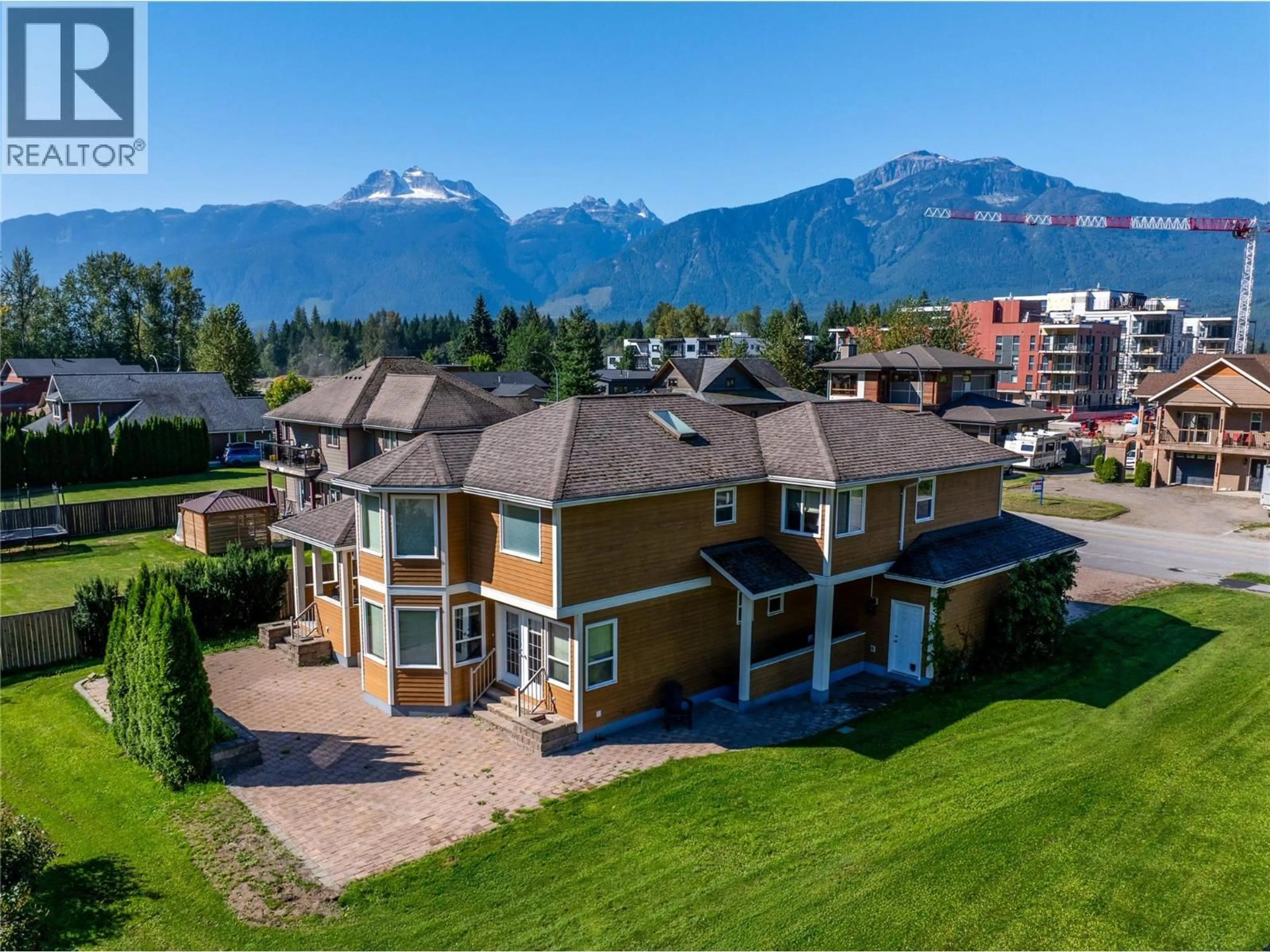 A pic from outside/outdoor area/front of a property/back of a property/a pic from drone, mountain view for 1904 HAY ROAD, Revelstoke British Columbia V0E2S1