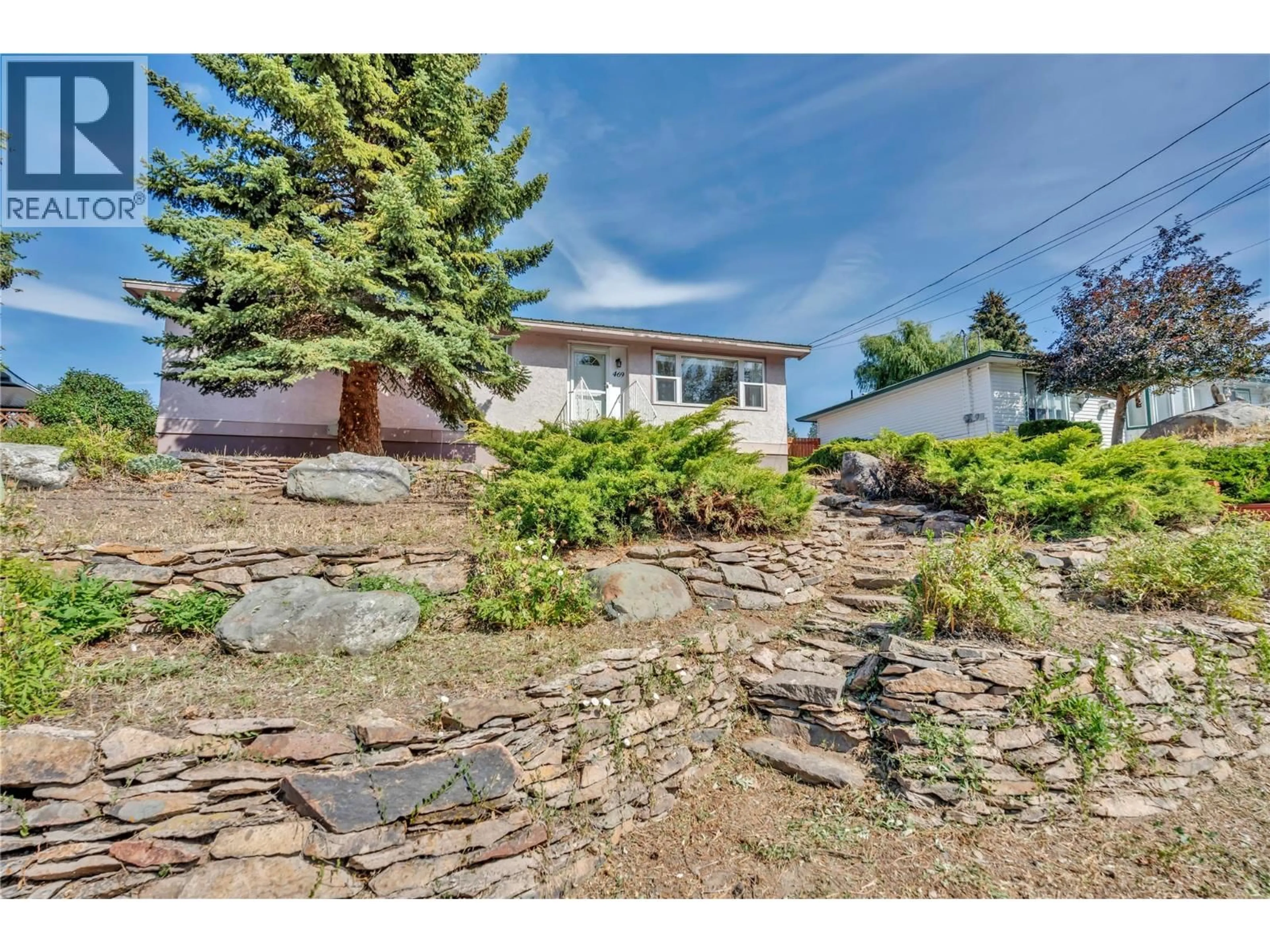A pic from outside/outdoor area/front of a property/back of a property/a pic from drone, street for 469 CORINA AVENUE, Princeton British Columbia V0X1W0