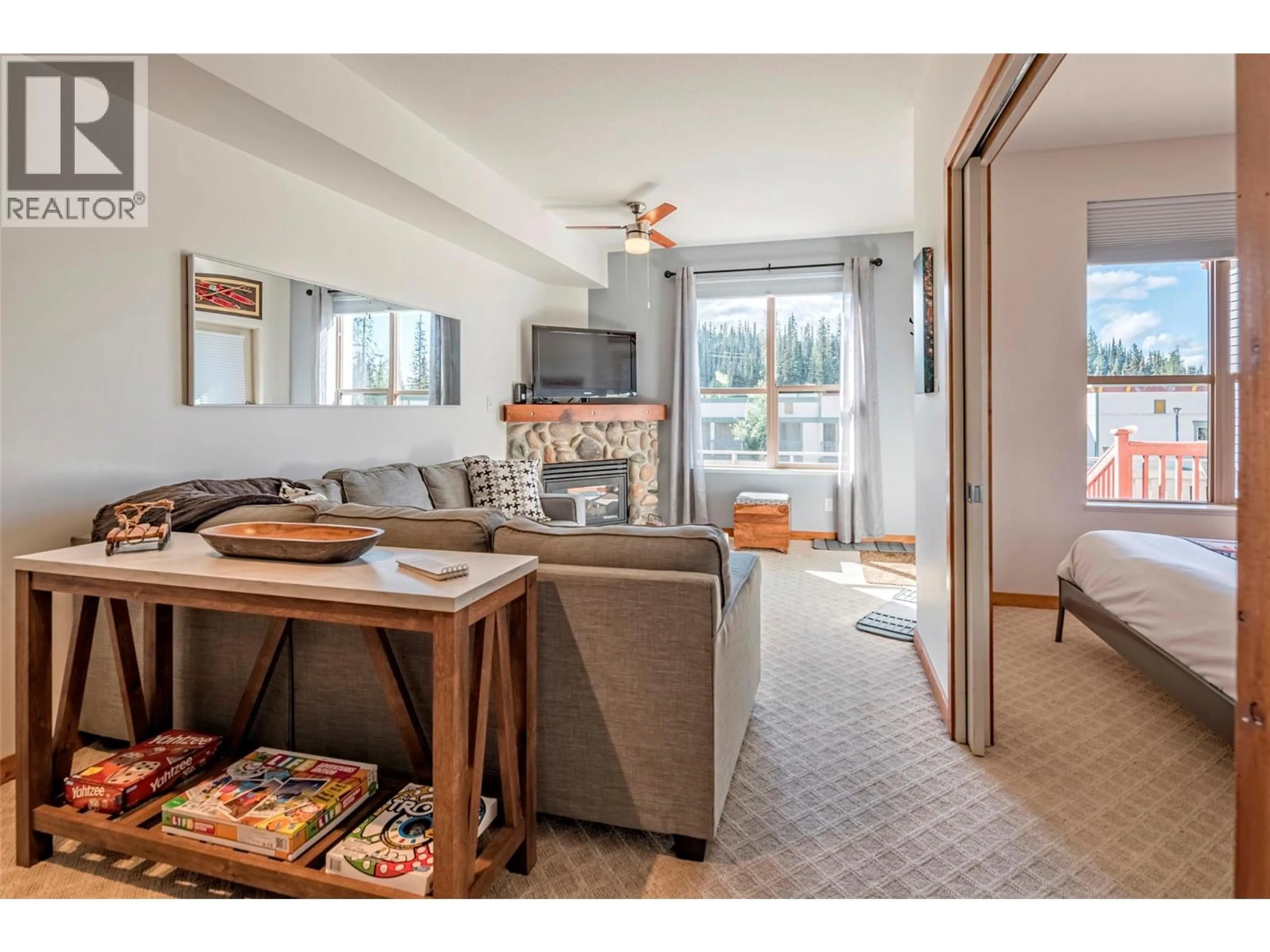 Living room with furniture, unknown for 107 - 9804 SILVER STAR ROAD, Vernon British Columbia V1B3X1