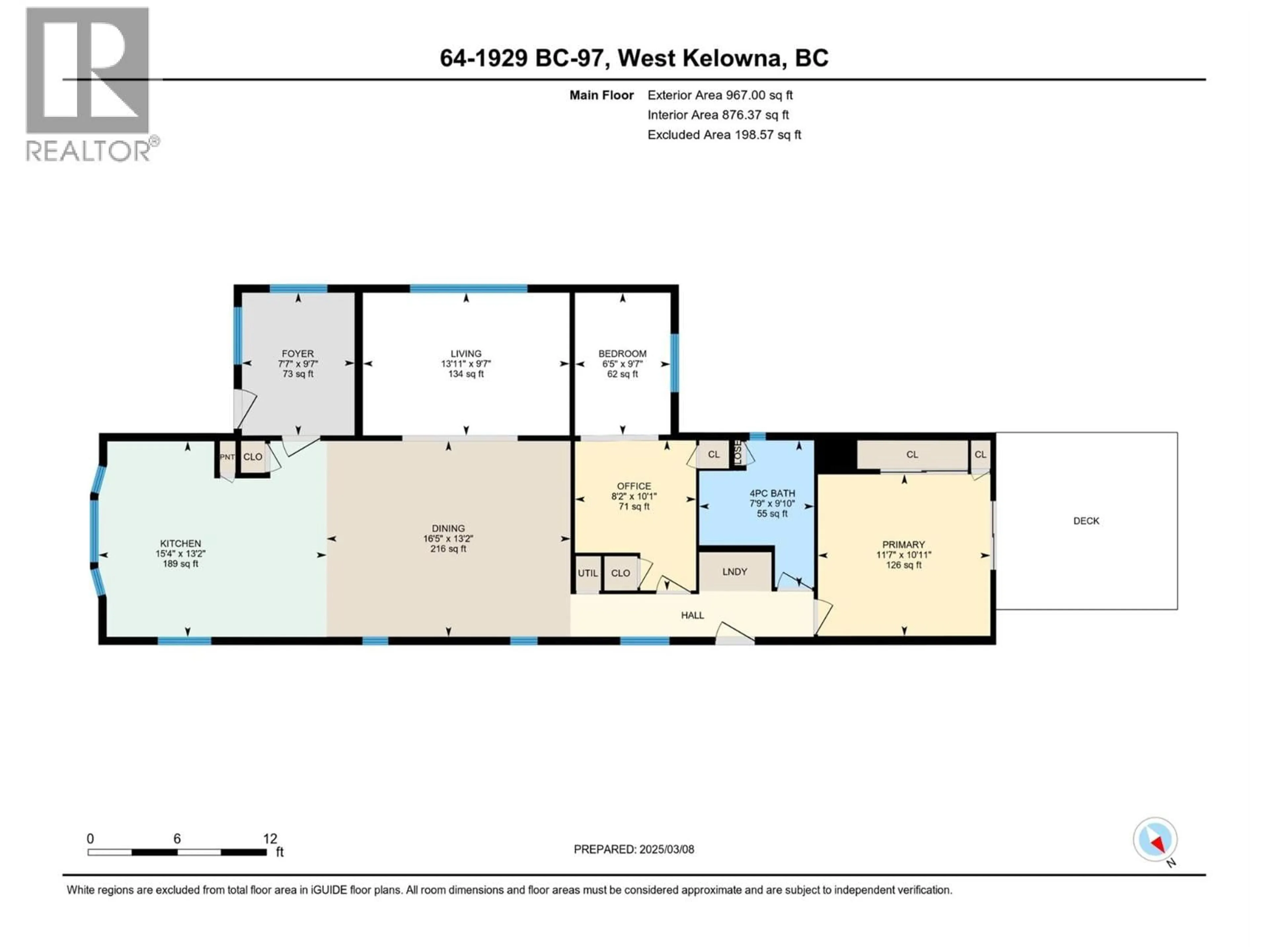 Floor plan for 64 - 1929 97 HIGHWAY SOUTH, West Kelowna British Columbia V1Z2Z1
