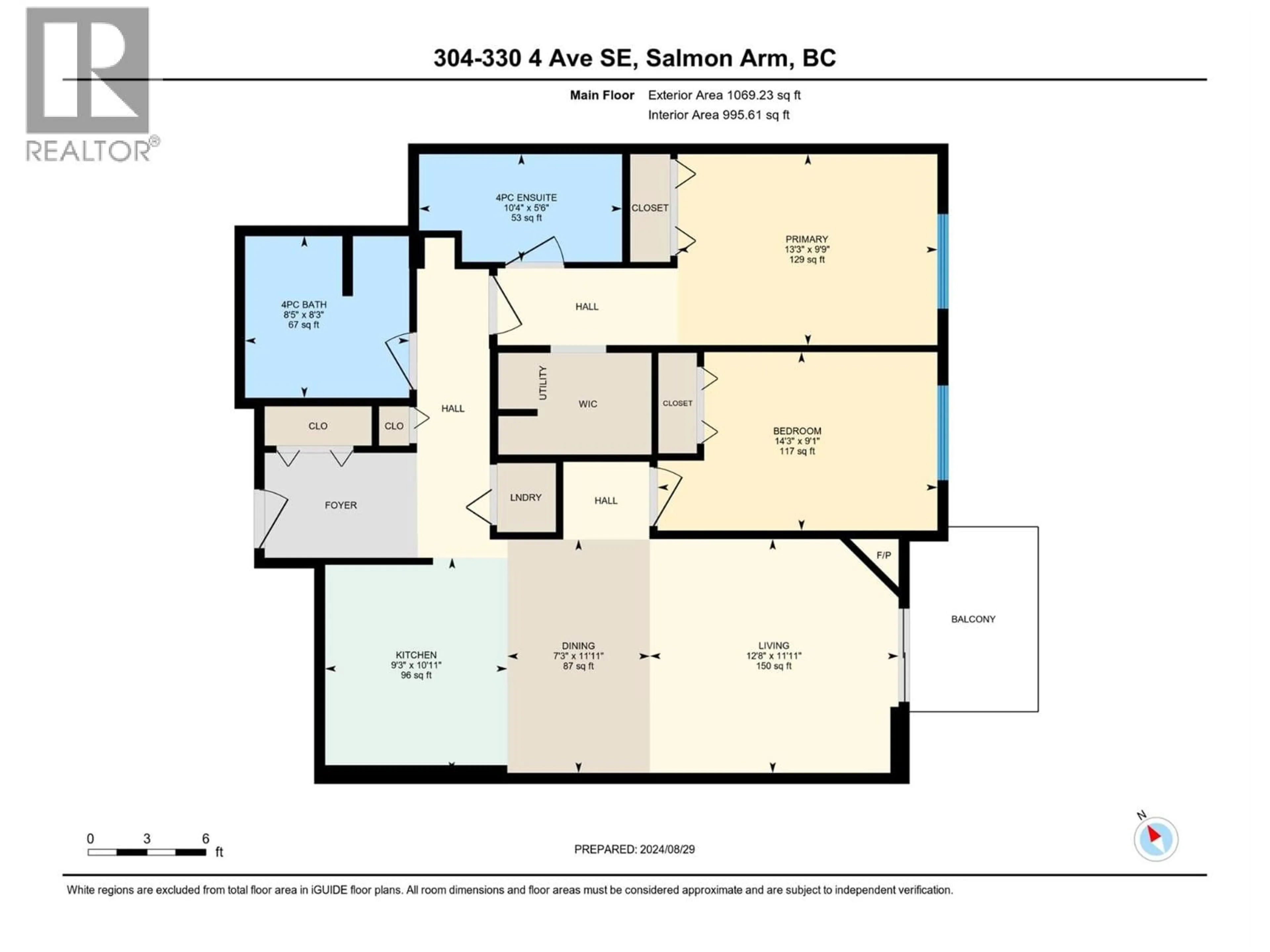 Floor plan for 304 - 330 4 AVENUE SOUTHEAST, Salmon Arm British Columbia V0E0E2