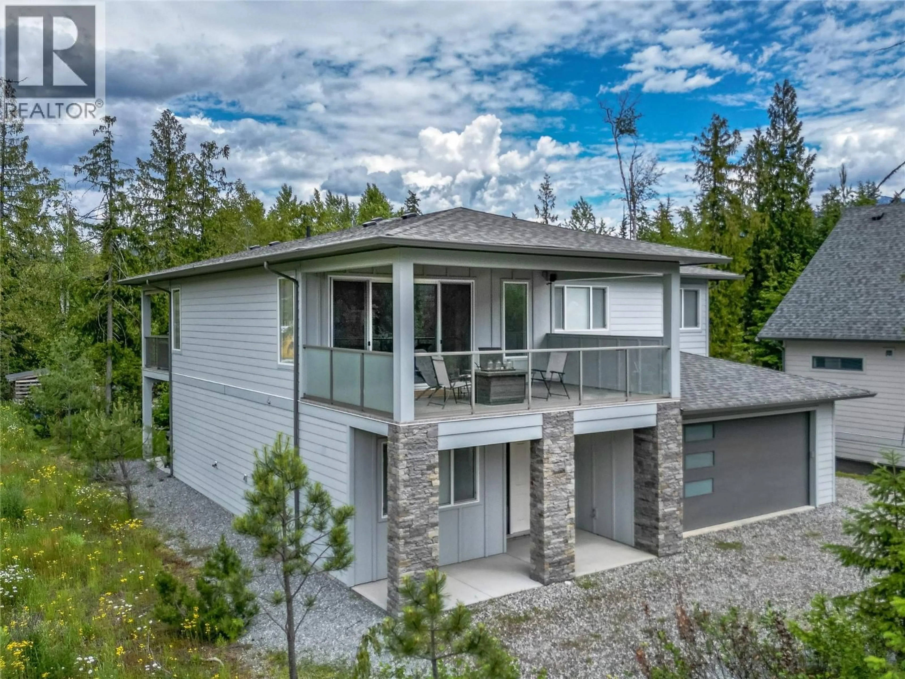 A pic from outside/outdoor area/front of a property/back of a property/a pic from drone, unknown for 3475 MABEL LAKE PLACE, Enderby British Columbia V0E1V5