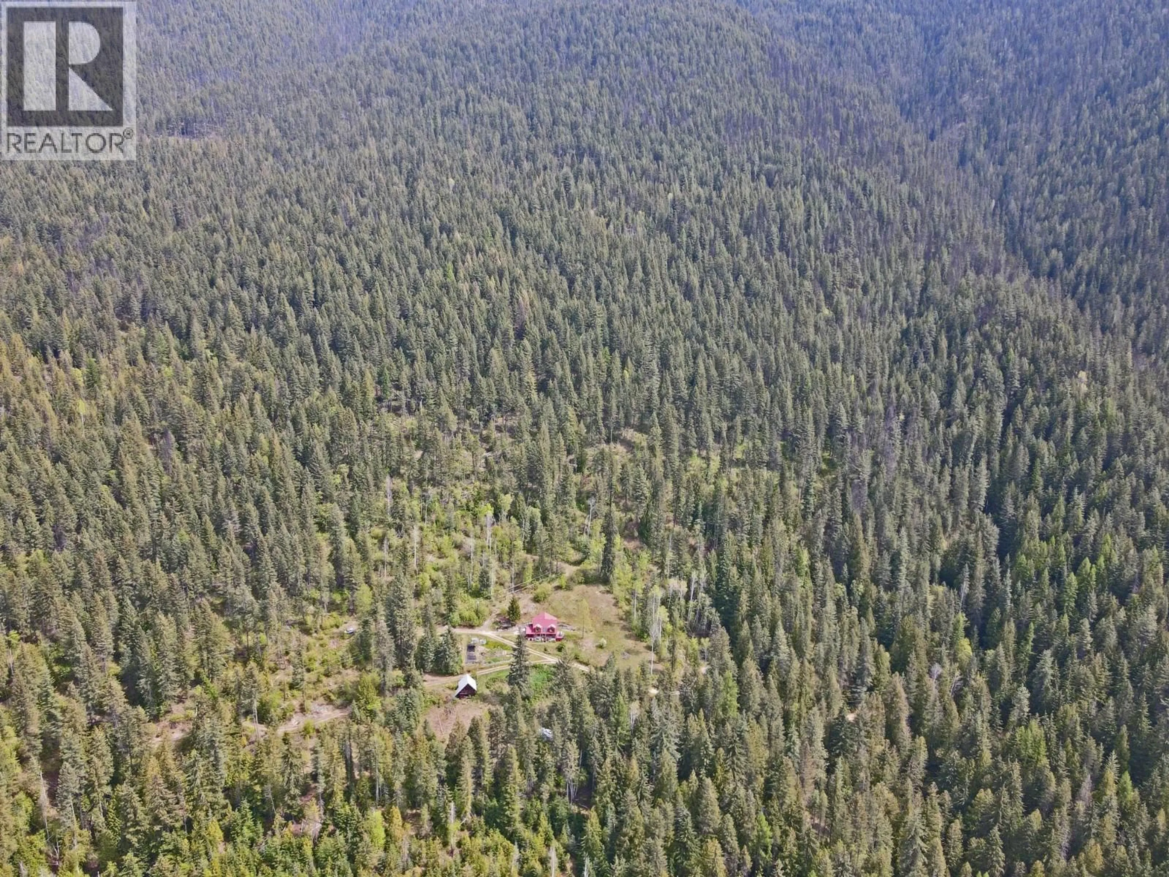 A pic from outside/outdoor area/front of a property/back of a property/a pic from drone, forest/trees view for 7150/7154 GRAHAM ROAD, Appledale British Columbia V0G2J0