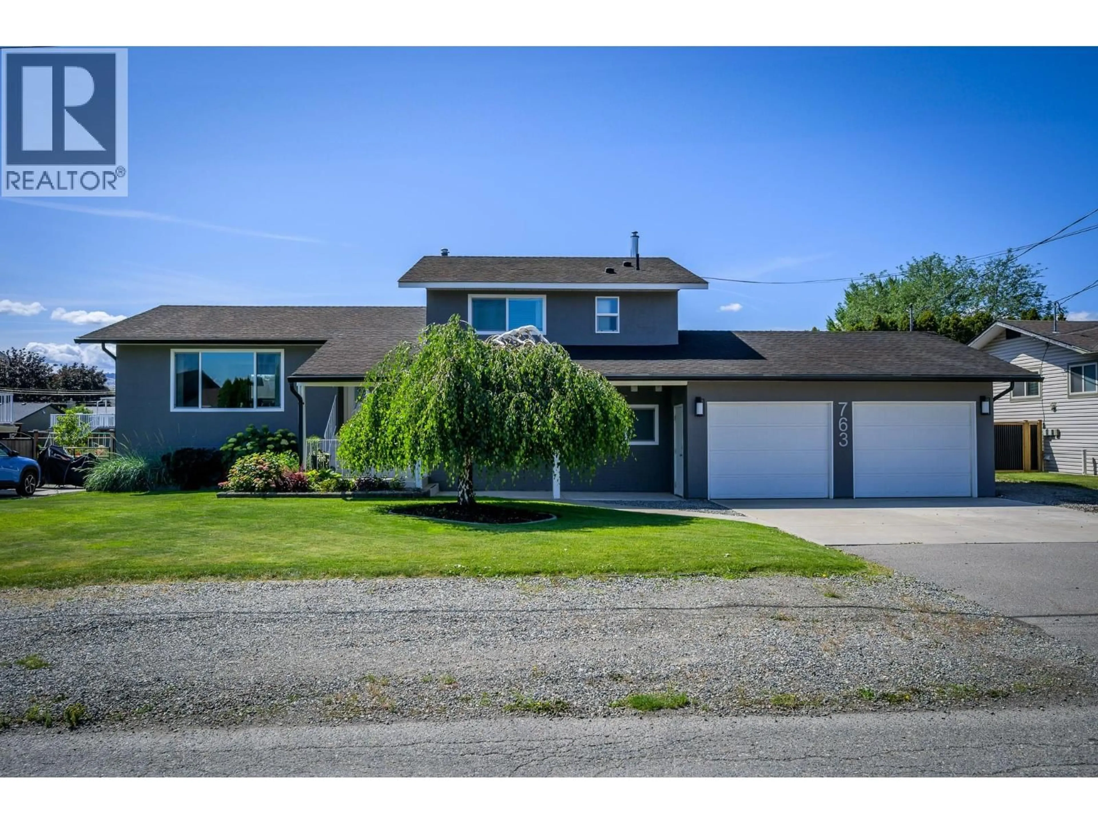 Home with vinyl exterior material, street for 763 MORVEN DRIVE, Kamloops British Columbia V2B7T7