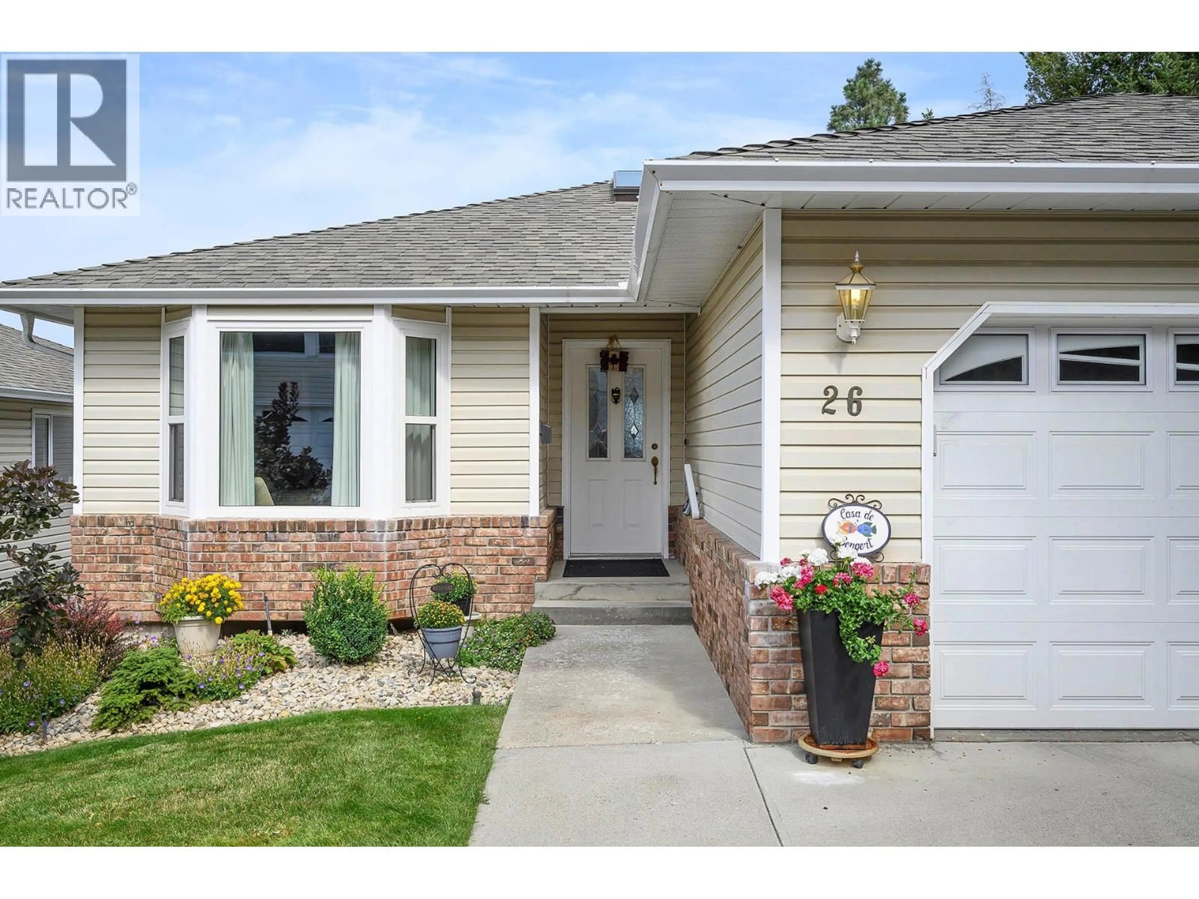 Home with brick exterior material, street for 26 - 2030 VAN HORNE DRIVE, Kamloops British Columbia V1S1P6