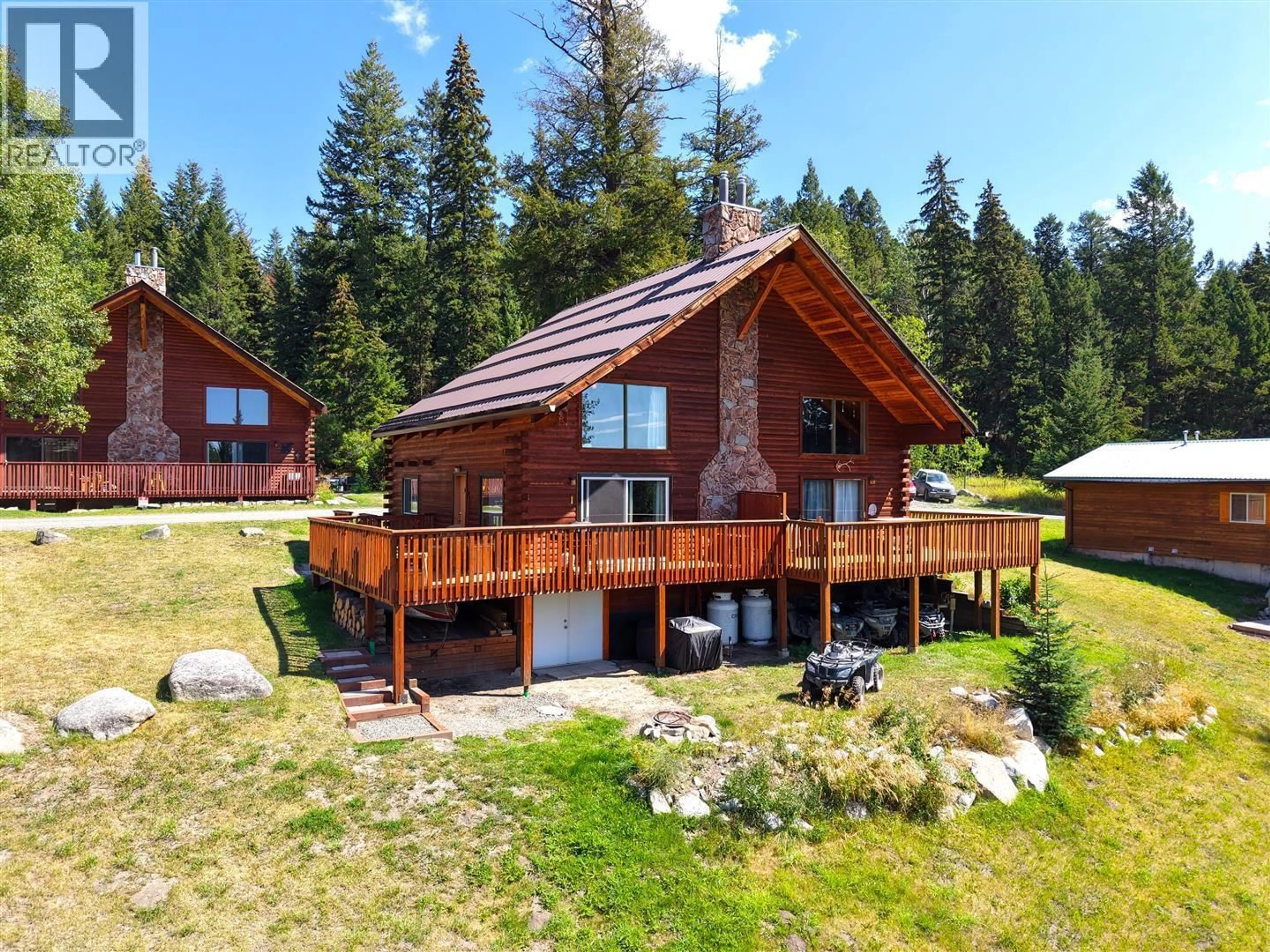 A pic from outside/outdoor area/front of a property/back of a property/a pic from drone, water/lake/river/ocean view for 10A - 7200 ROCHE LAKE ROAD, Kamloops British Columbia V2O2A0