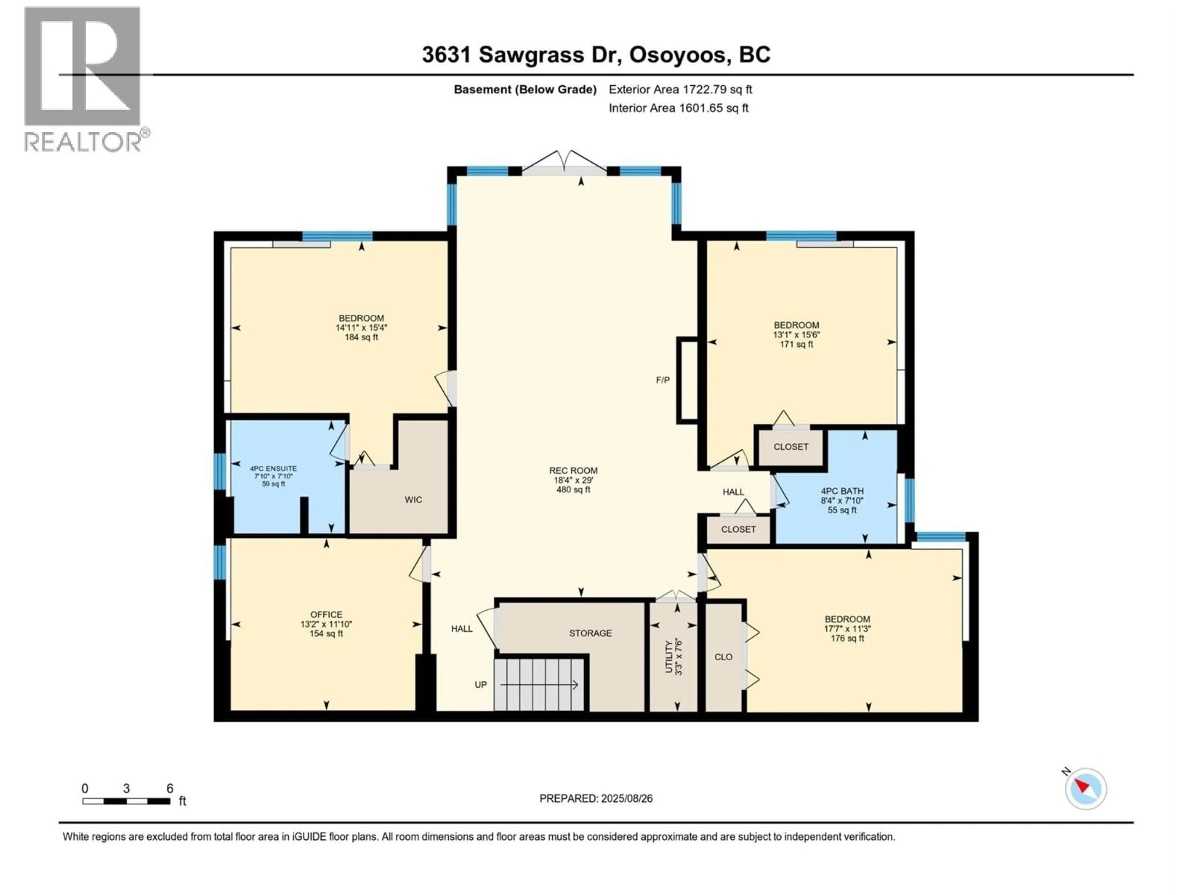 Floor plan for 3631 SAWGRASS DRIVE, Osoyoos British Columbia V0H1V4
