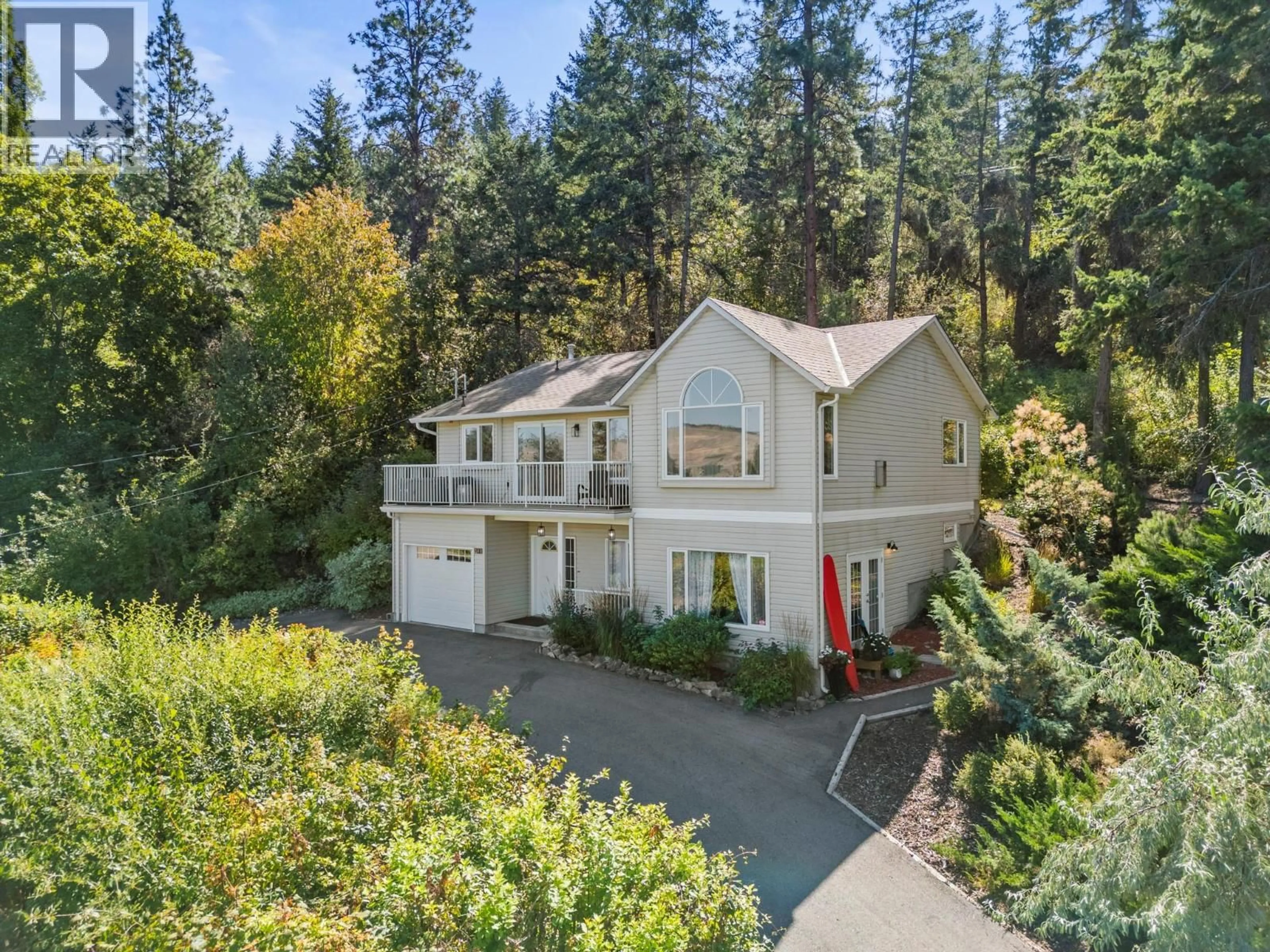 A pic from outside/outdoor area/front of a property/back of a property/a pic from drone, unknown for 9110 SMITH ROAD, Vernon British Columbia V1H1K2