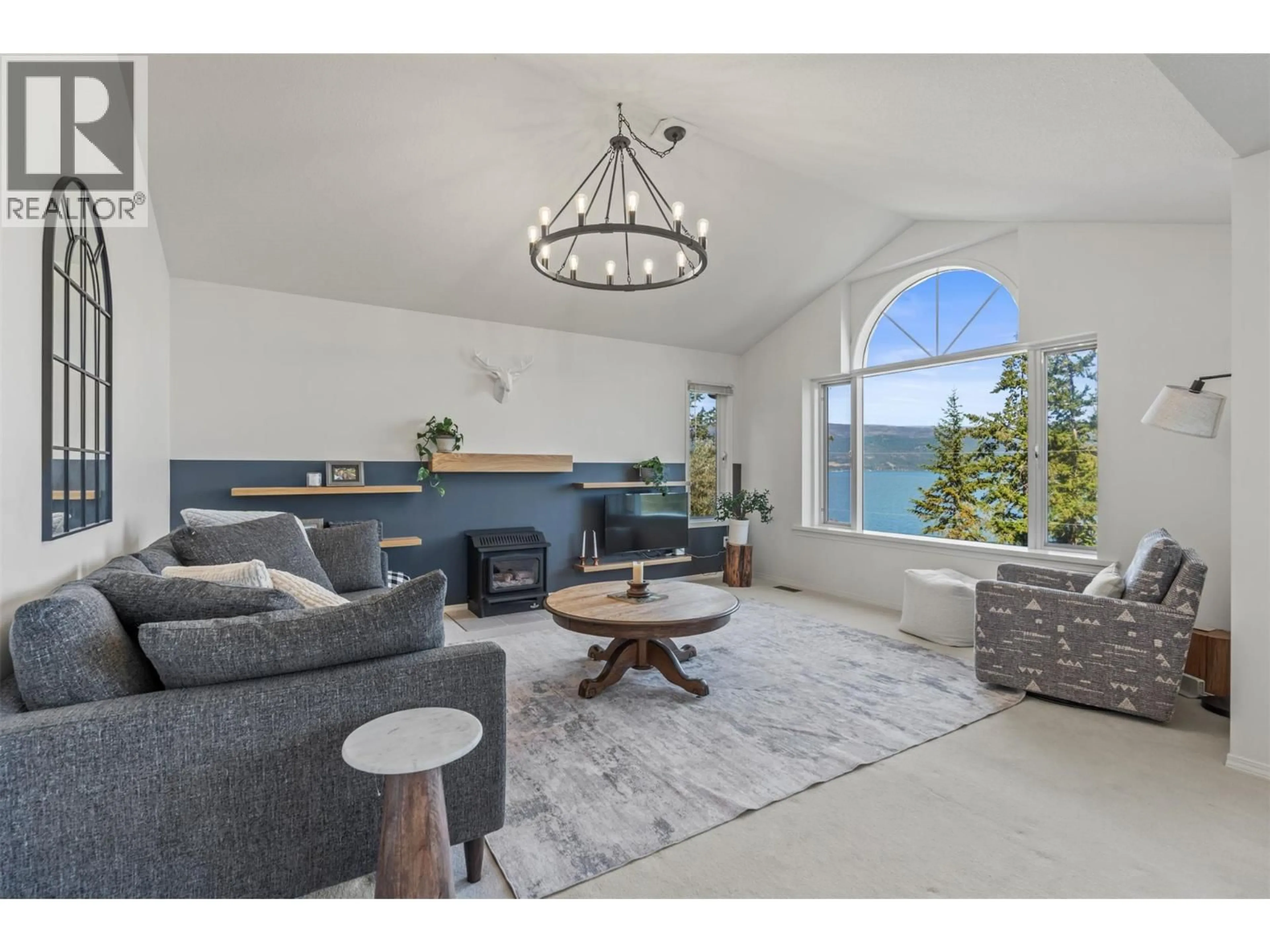 Living room with furniture, unknown for 9110 SMITH ROAD, Vernon British Columbia V1H1K2