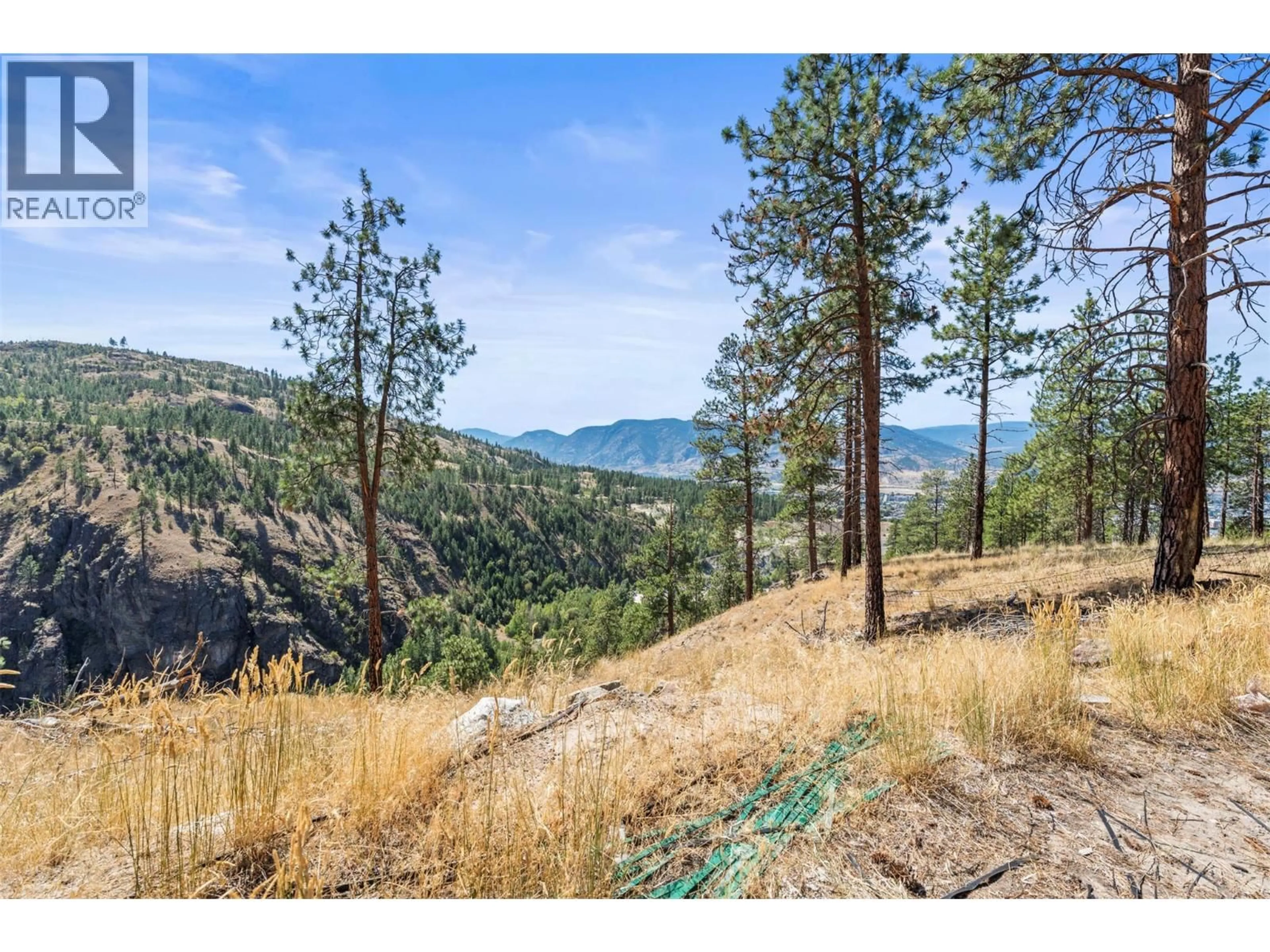 A pic from outside/outdoor area/front of a property/back of a property/a pic from drone, forest/trees view for 158 SALIKEN DRIVE, Penticton British Columbia V2A8V6