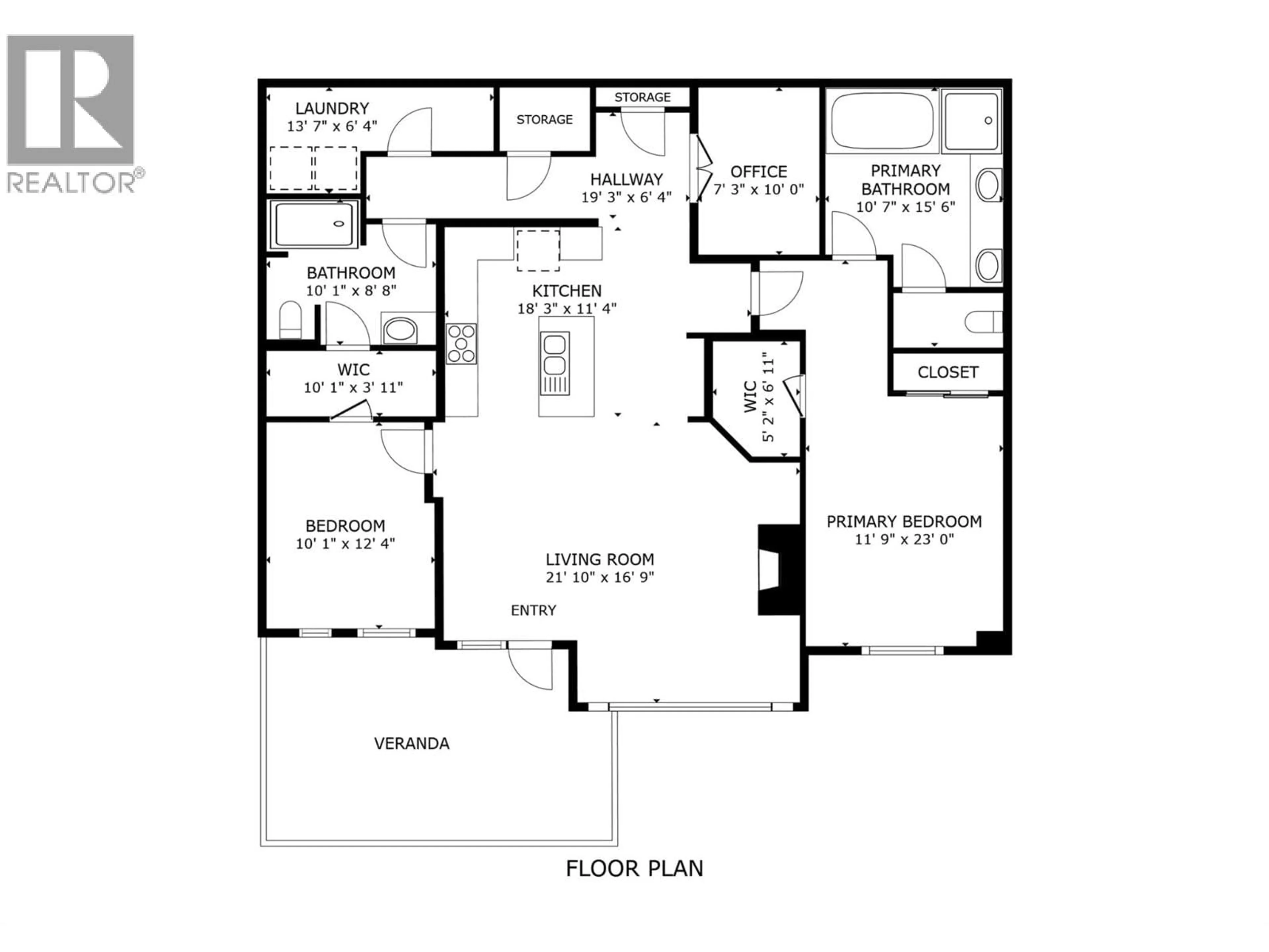 Floor plan for 209 - 600 SARSONS ROAD, Kelowna British Columbia V1W5H5
