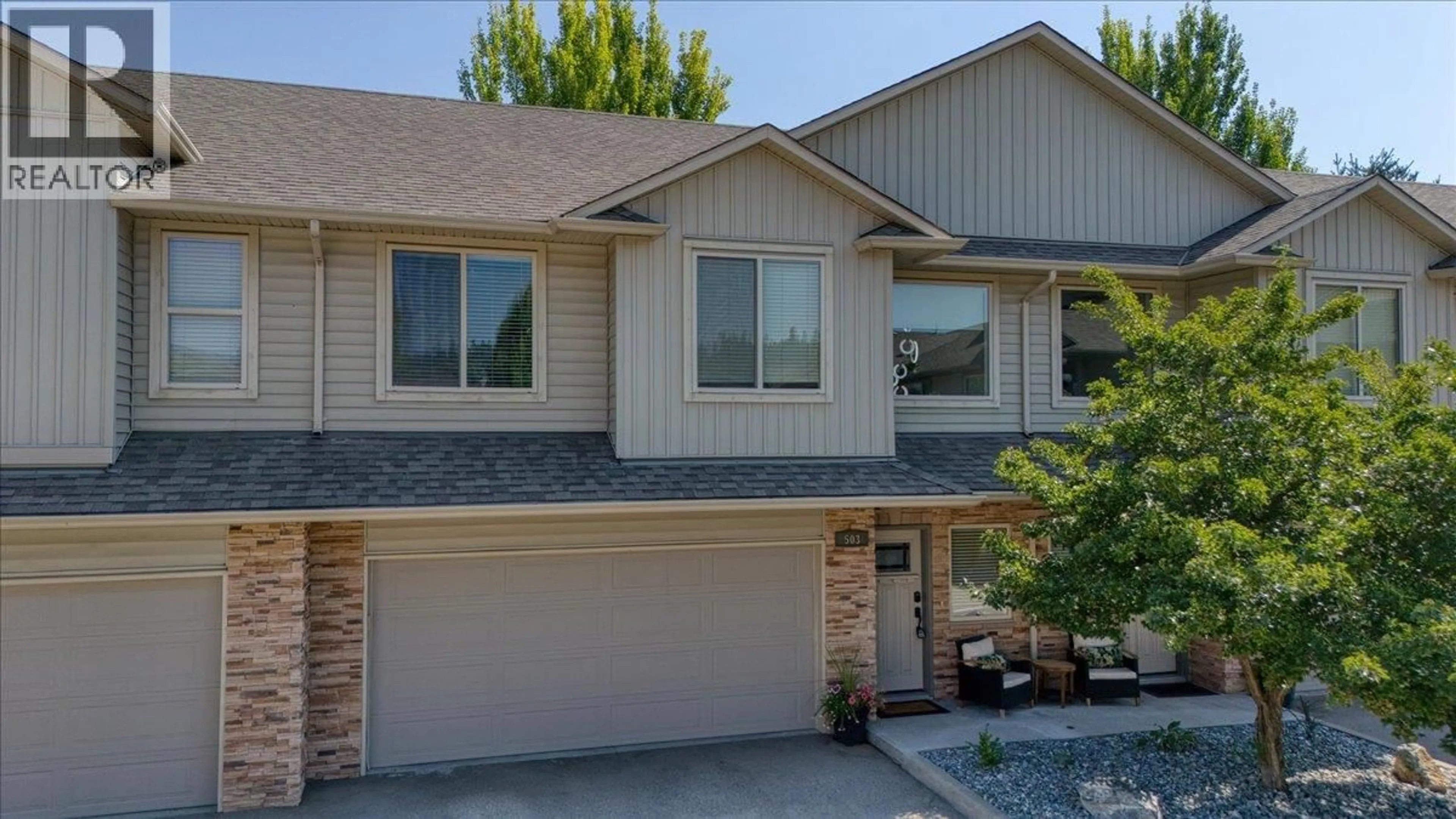 Home with vinyl exterior material, street for 503 - 3350 WOODSDALE ROAD, Lake Country British Columbia V4V2R7