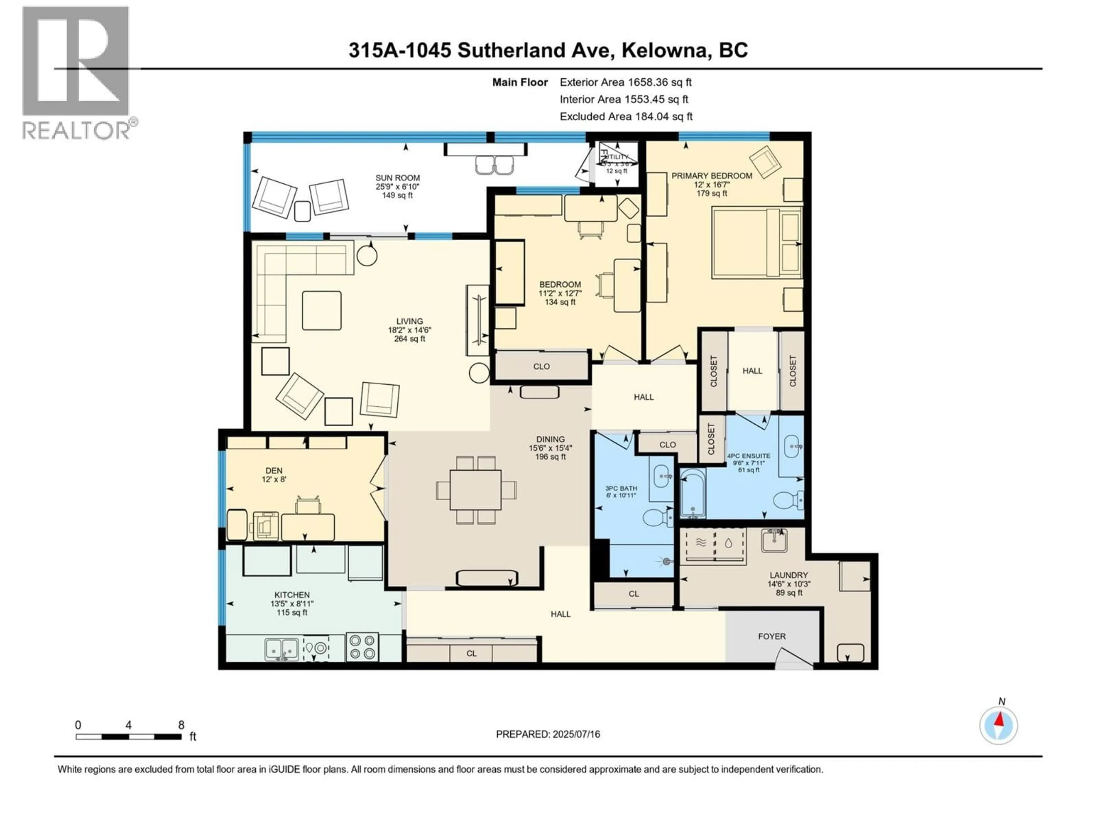 Floor plan for 315A - 1045 SUTHERLAND AVENUE, Kelowna British Columbia V1Y5Y1