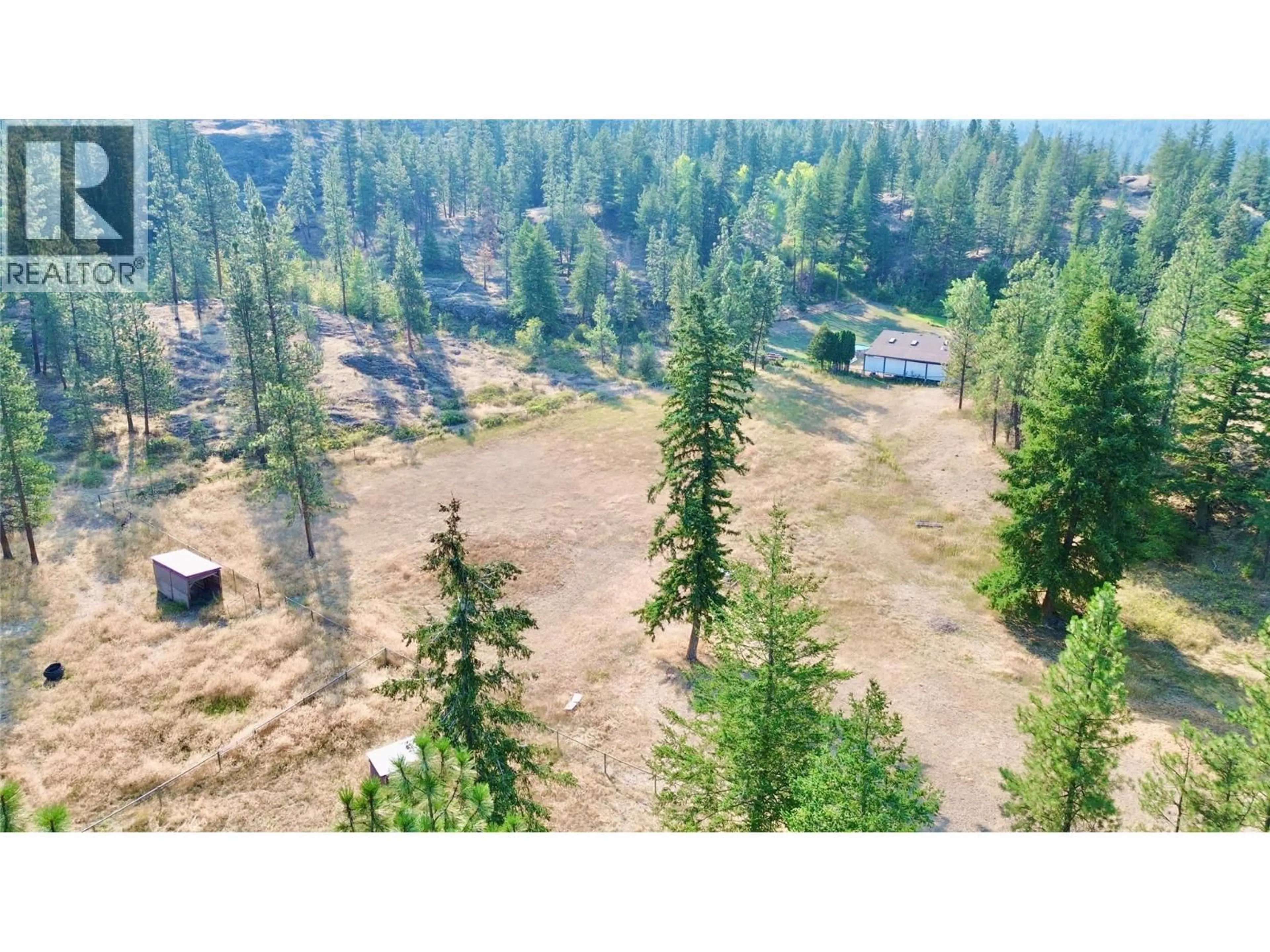 A pic from outside/outdoor area/front of a property/back of a property/a pic from drone, forest/trees view for 871 GREEN LAKE ROAD, Oliver British Columbia V0H1T5