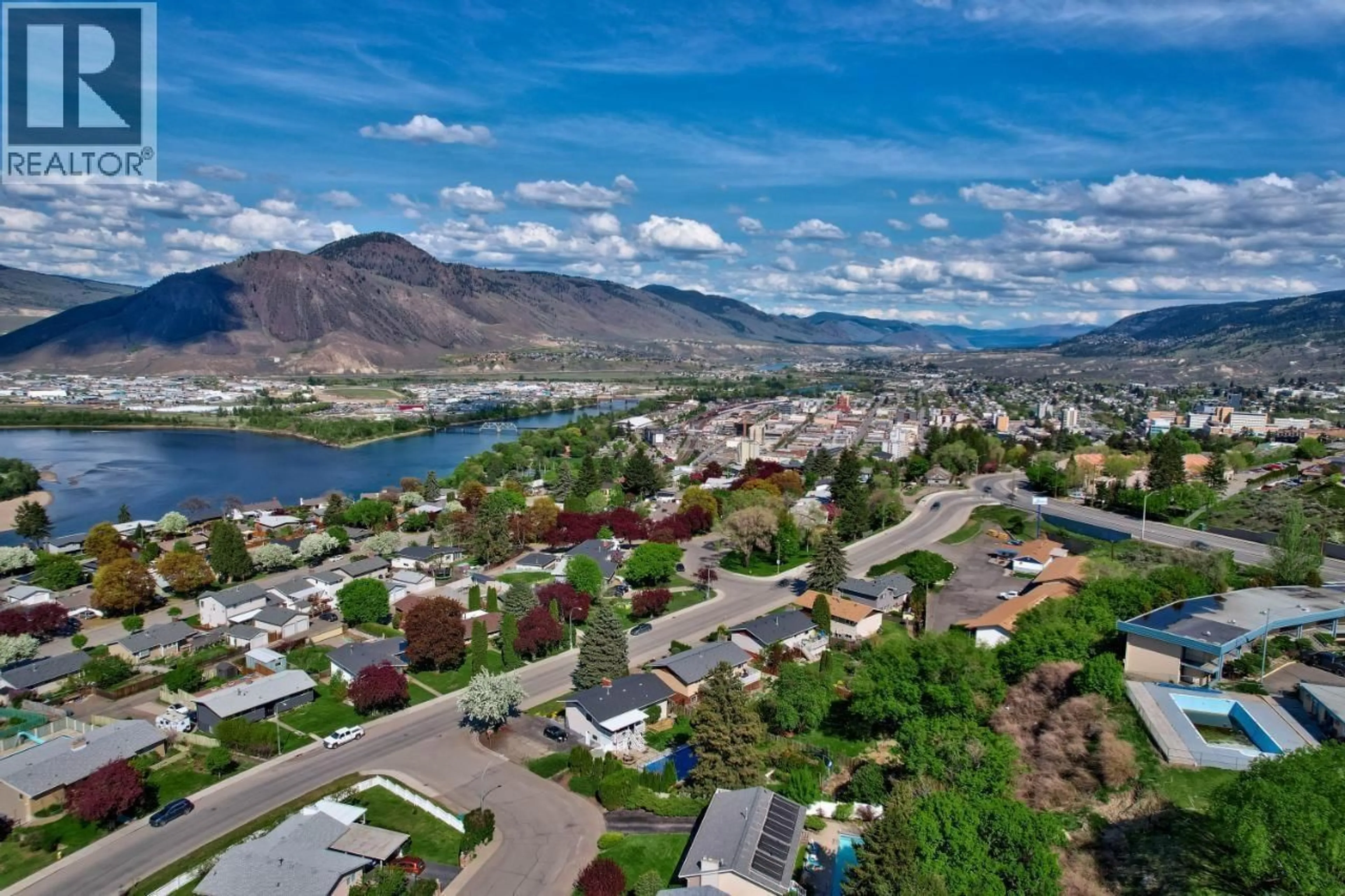 A pic from outside/outdoor area/front of a property/back of a property/a pic from drone, mountain view for 492 GRANDVIEW TERRACE, Kamloops British Columbia V2C3Z4
