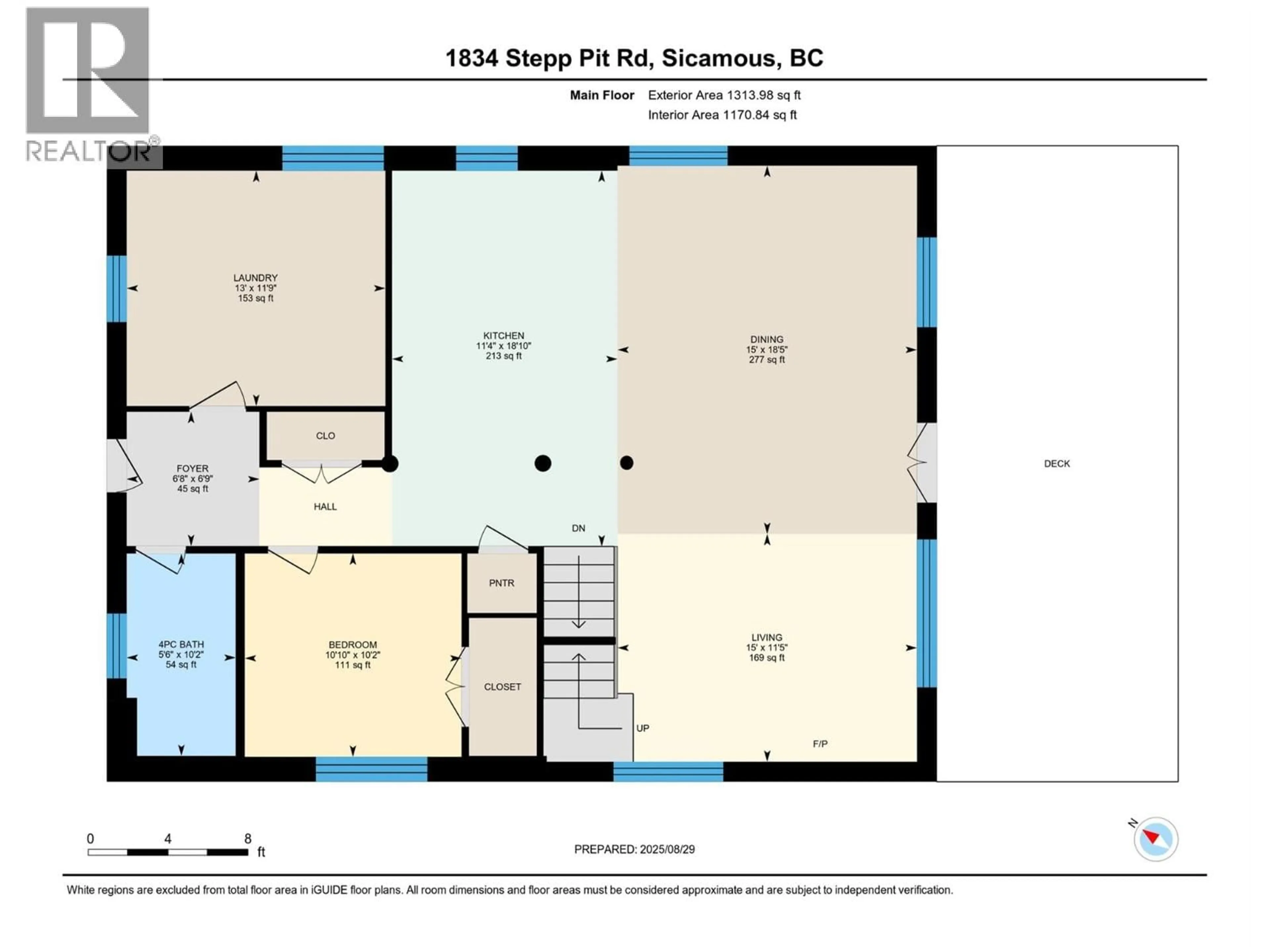 Floor plan for 1834 STEPP PIT ROAD, Sicamous British Columbia V0E2V1