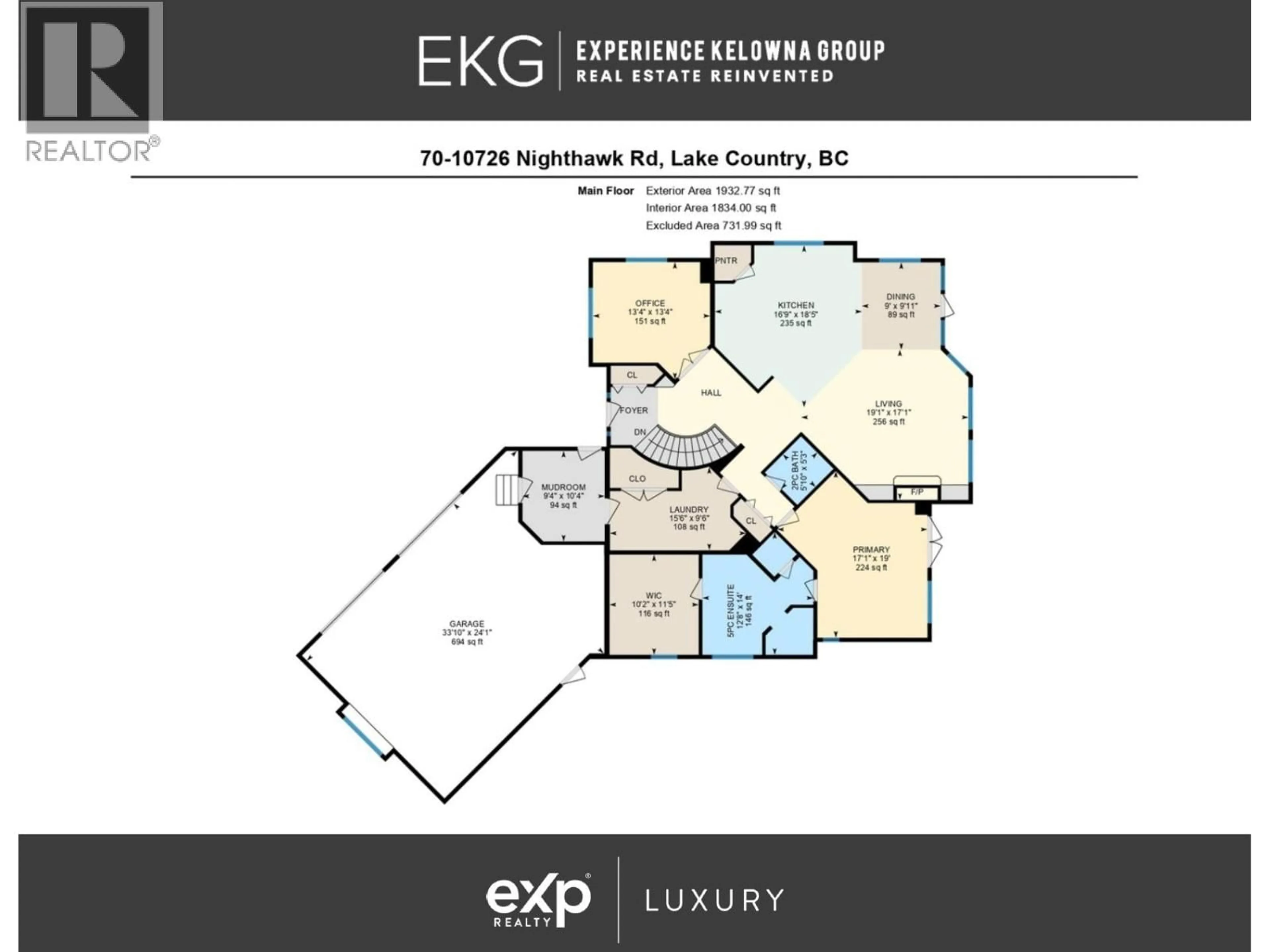 Floor plan for 70 - 10726 NIGHTHAWK ROAD, Lake Country British Columbia V4V2K7