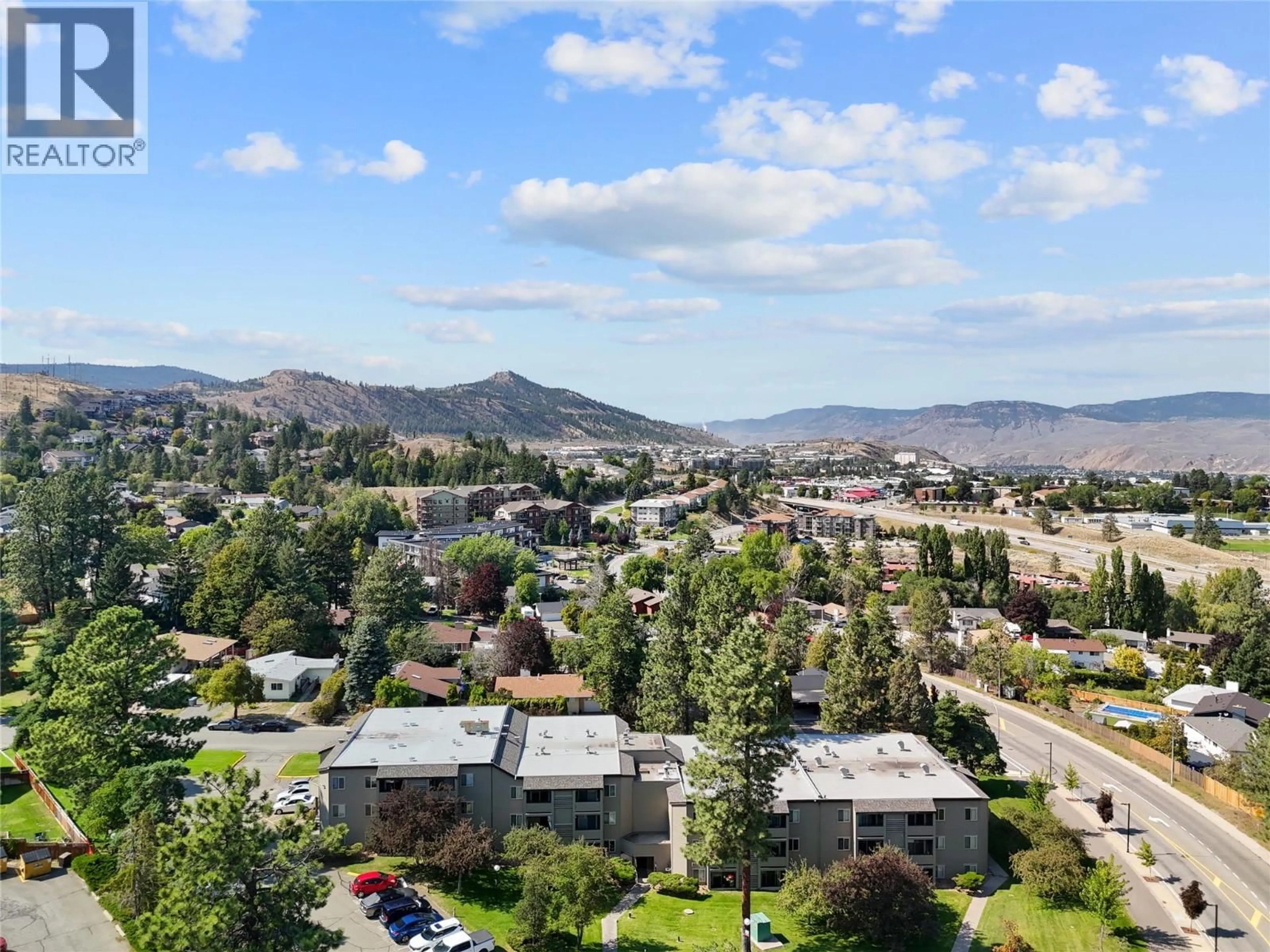A pic from outside/outdoor area/front of a property/back of a property/a pic from drone, mountain view for 109 - 245 GORDONHORN CRESCENT, Kamloops British Columbia V2E1G4