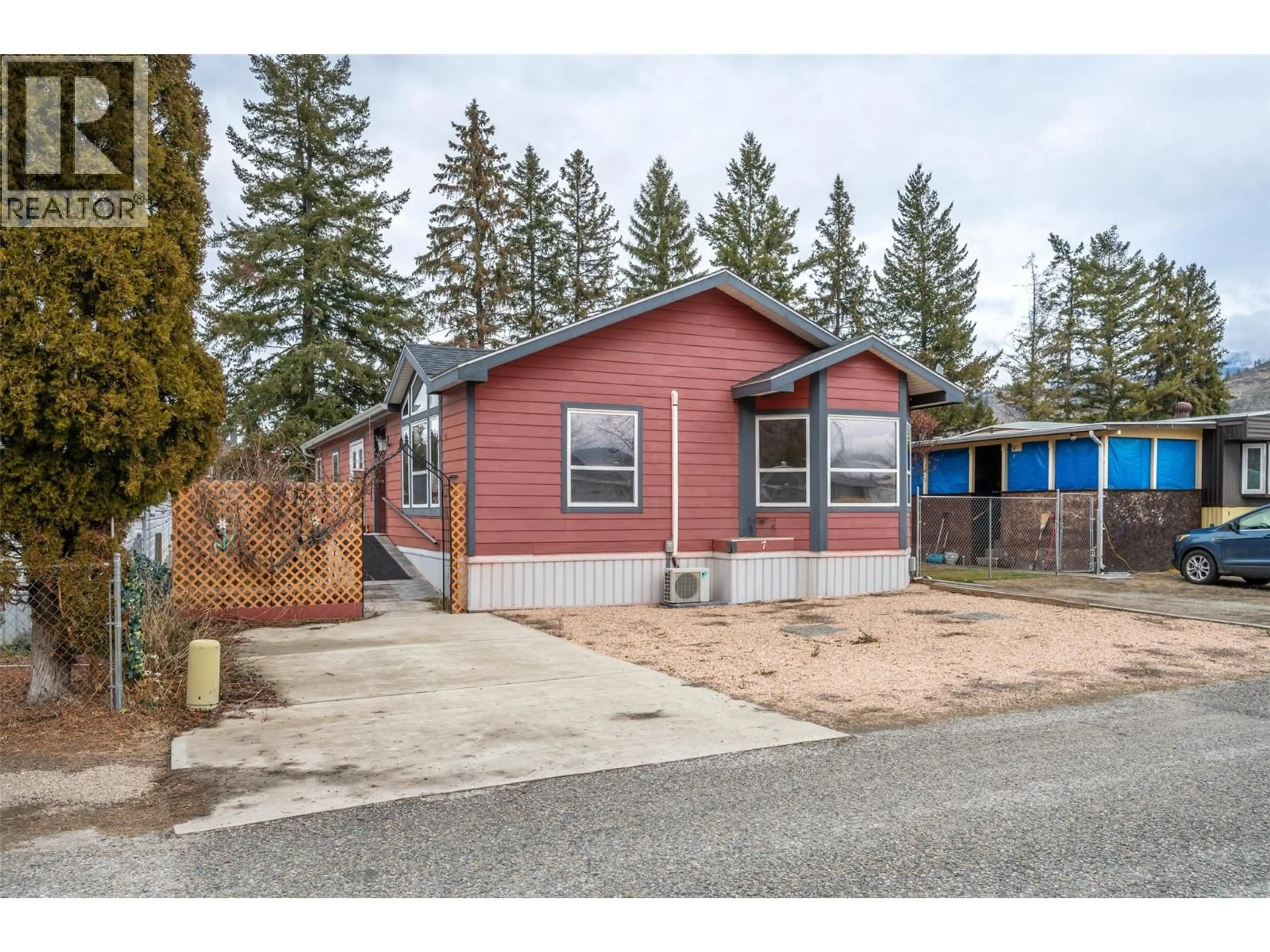 Home with vinyl exterior material, street for 7 - 1302 CEDAR STREET, Okanagan Falls British Columbia V0H1R0