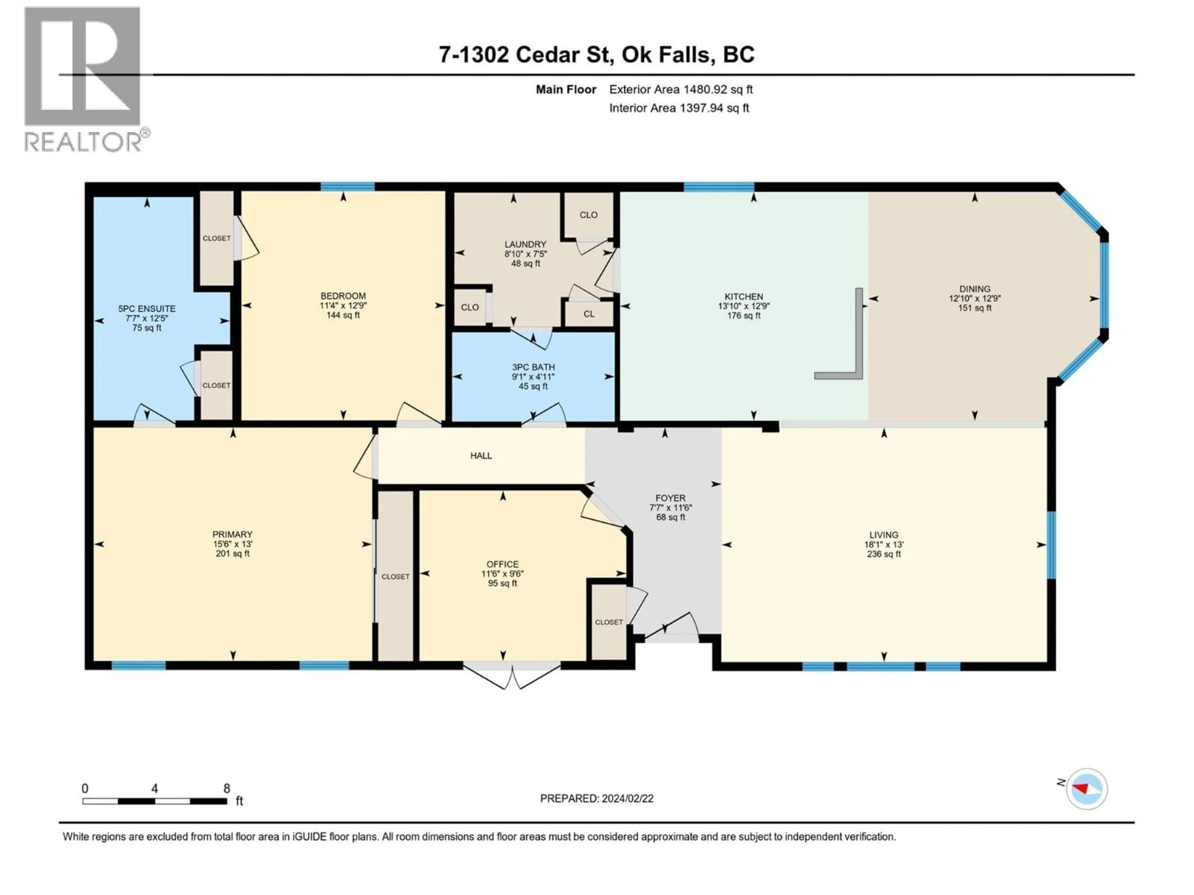 Floor plan for 7 - 1302 CEDAR STREET, Okanagan Falls British Columbia V0H1R0