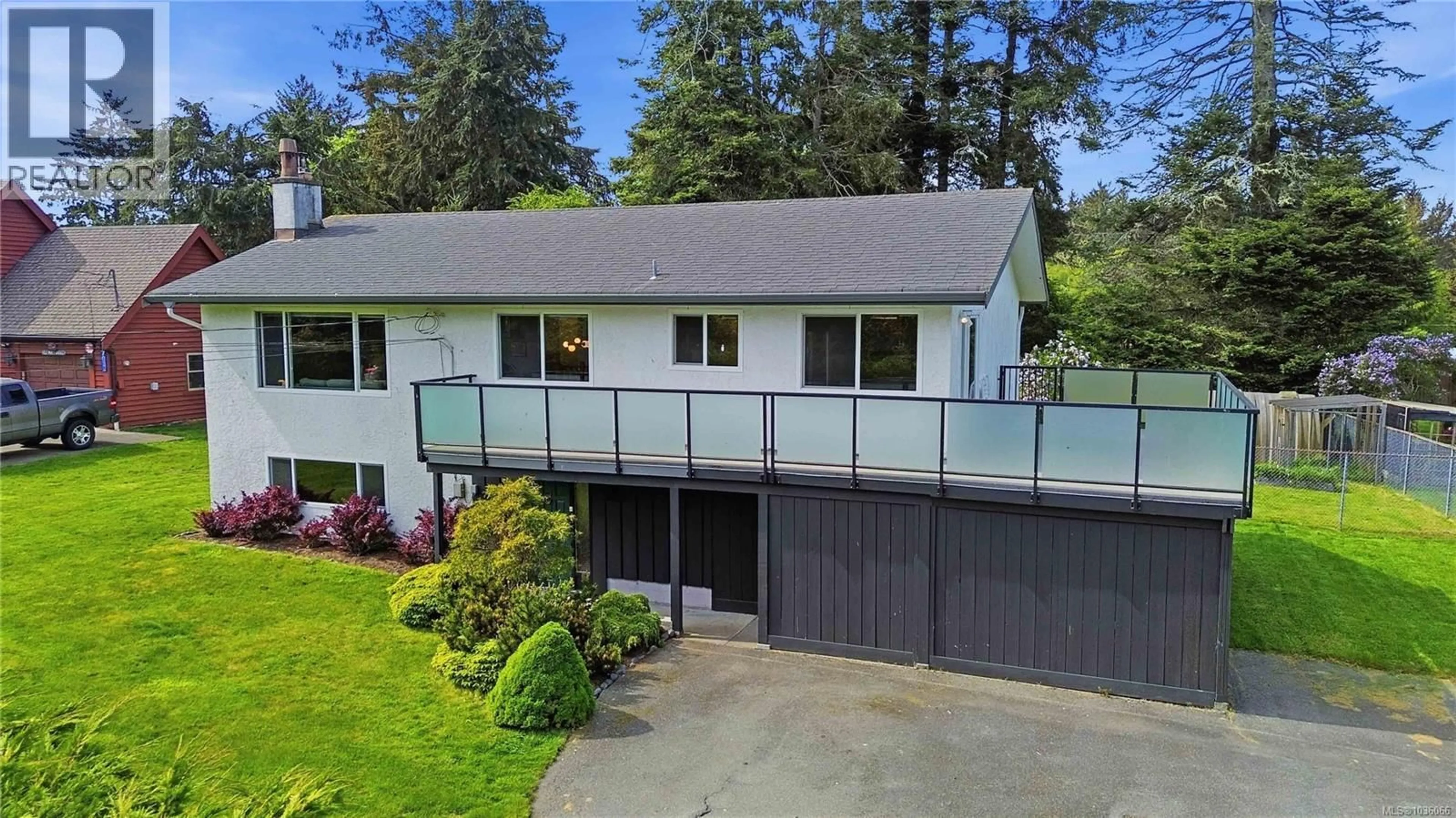 A pic from outside/outdoor area/front of a property/back of a property/a pic from drone, unknown for 7030 DEERLEPE ROAD, Sooke British Columbia V9Z0T5