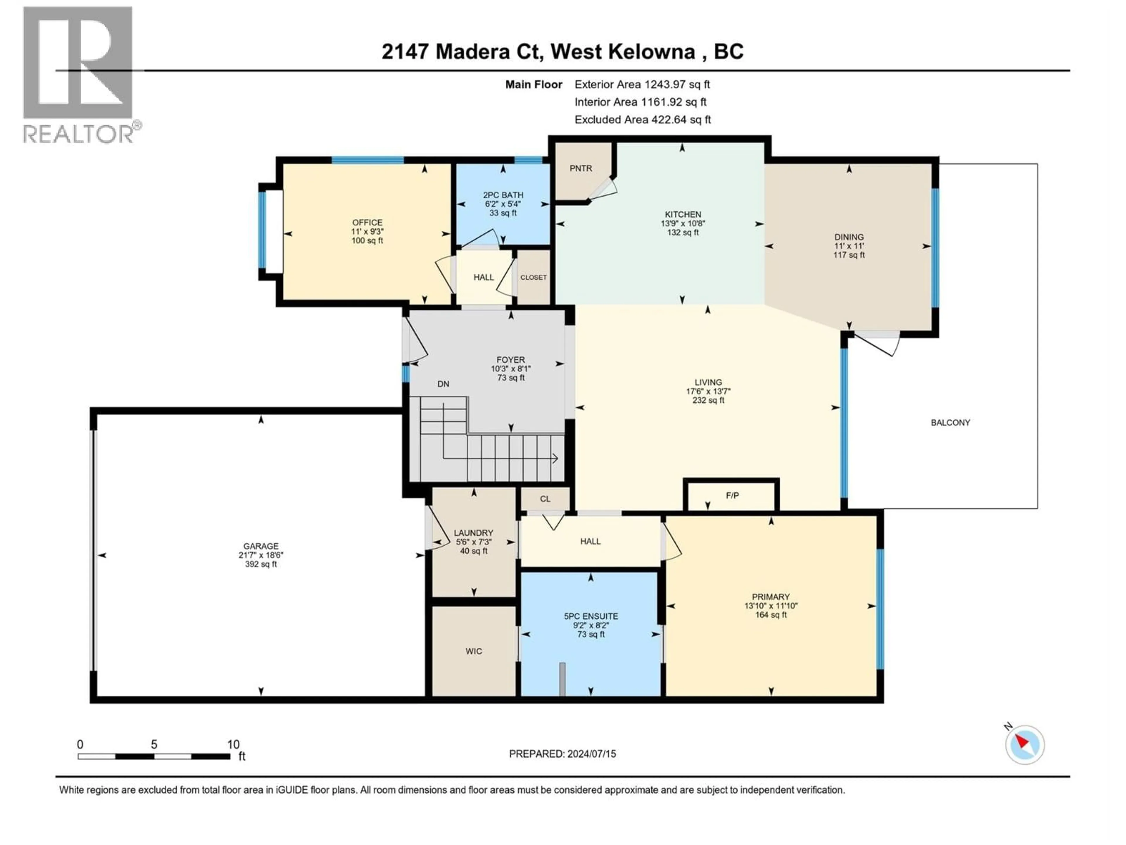 Floor plan for 2147 MADERA COURT, West Kelowna British Columbia V4T3H7