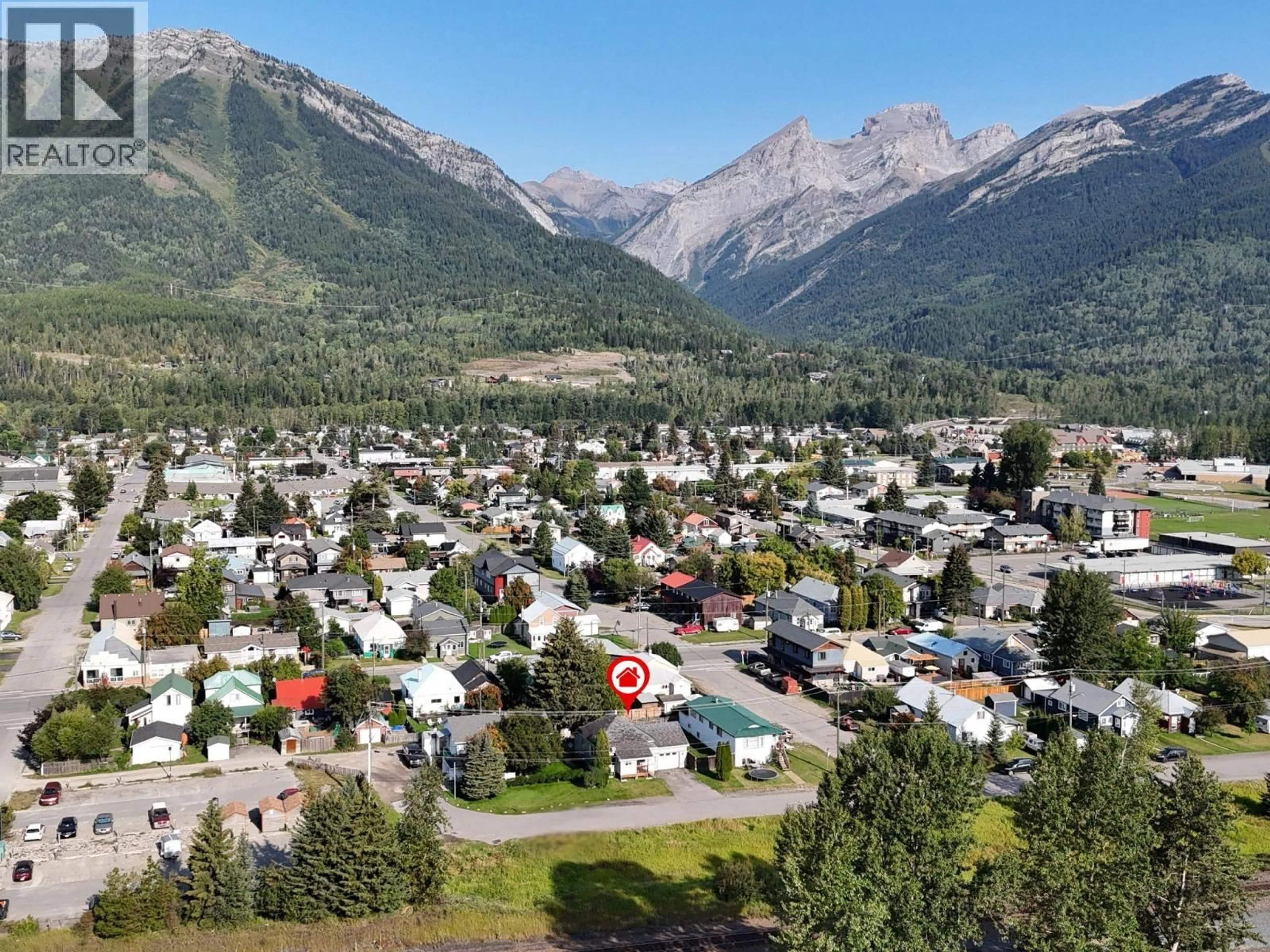 A pic from outside/outdoor area/front of a property/back of a property/a pic from drone, mountain view for 1171 1ST AVENUE, Fernie British Columbia V0B1M5