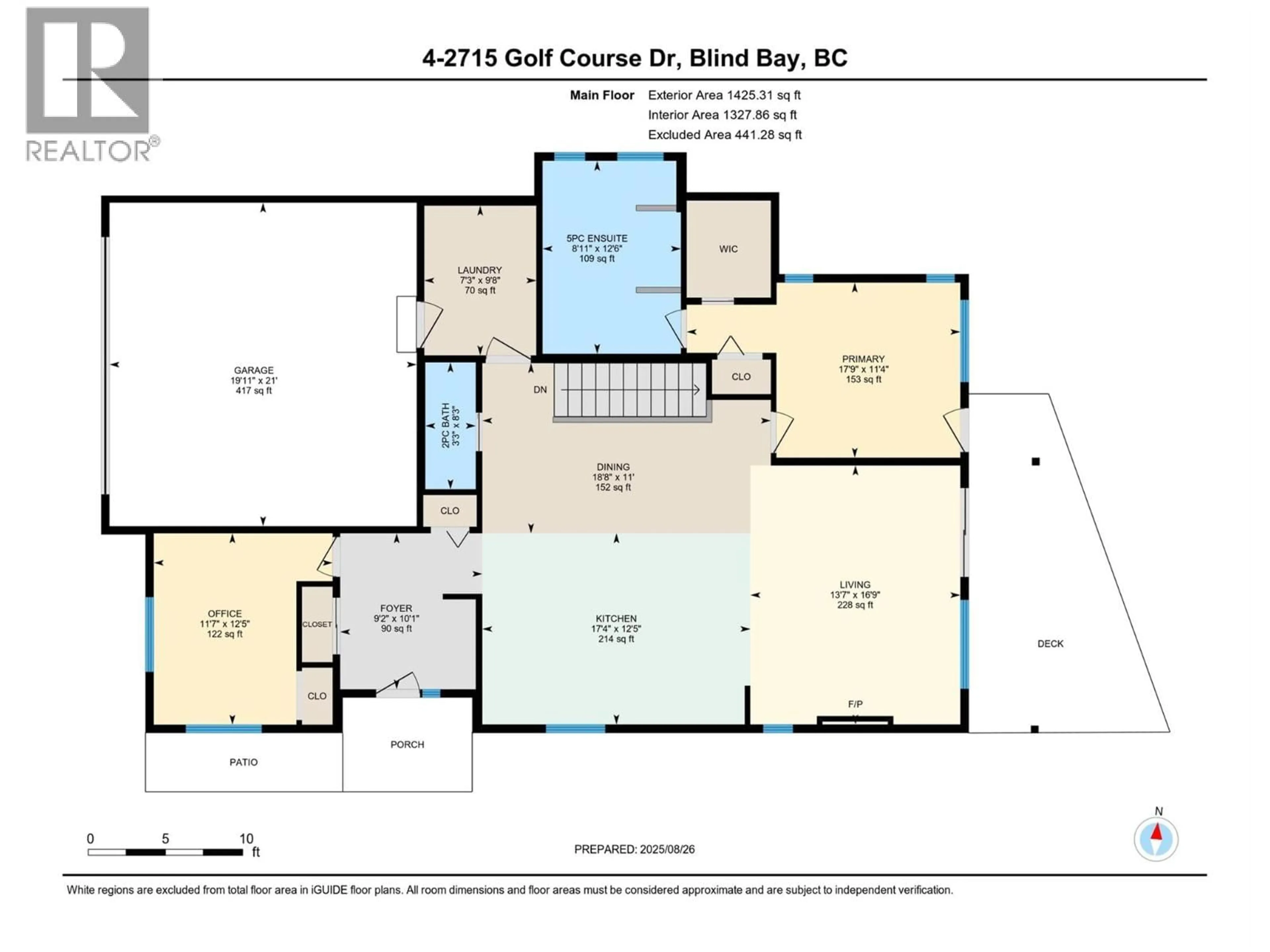 Floor plan for 4 - 2715 GOLF COURSE DRIVE, Blind Bay British Columbia V0E1H1