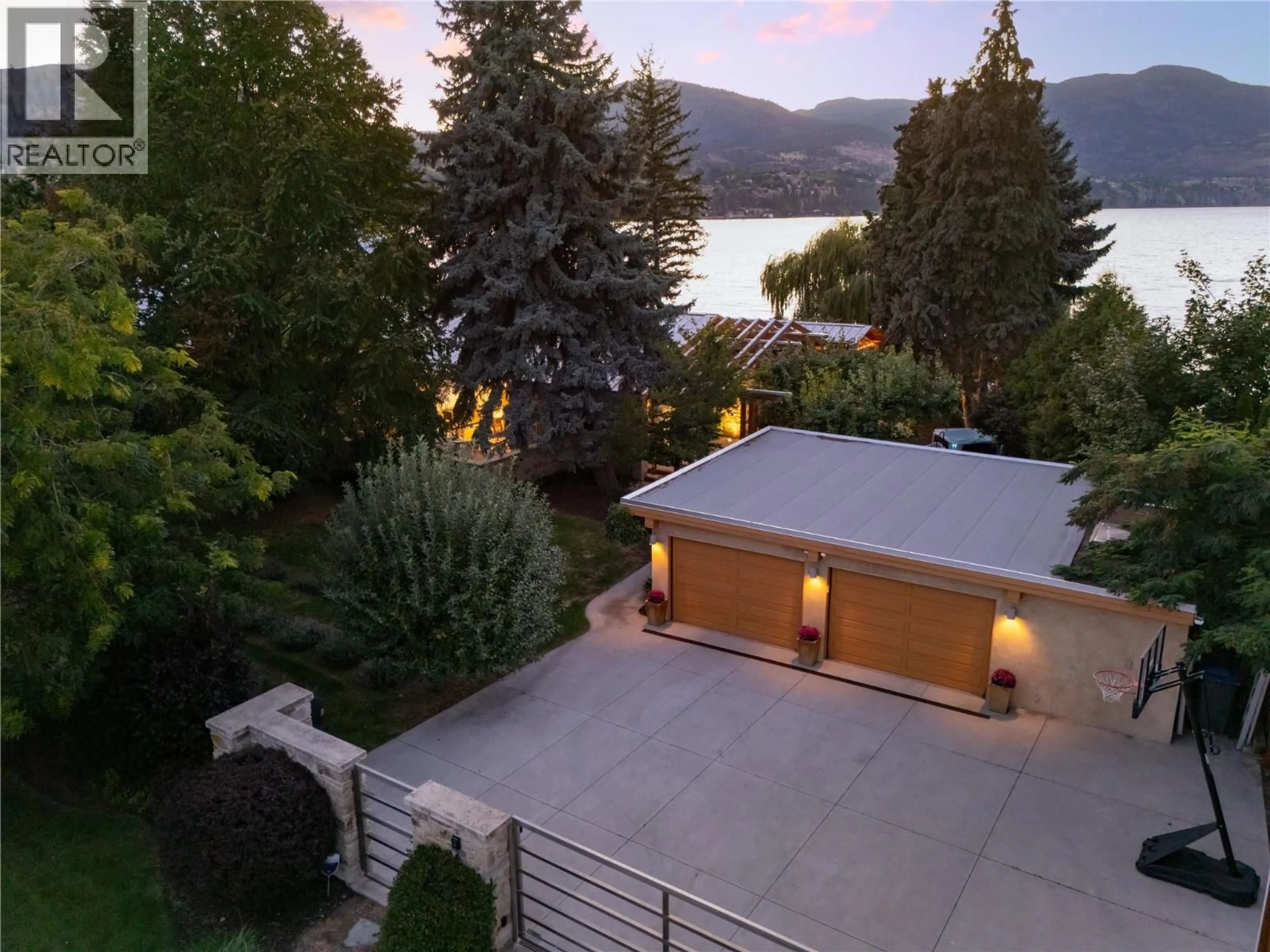 A pic from outside/outdoor area/front of a property/back of a property/a pic from drone, water/lake/river/ocean view for 106 DEVON DRIVE, Okanagan Falls British Columbia V0H1R5