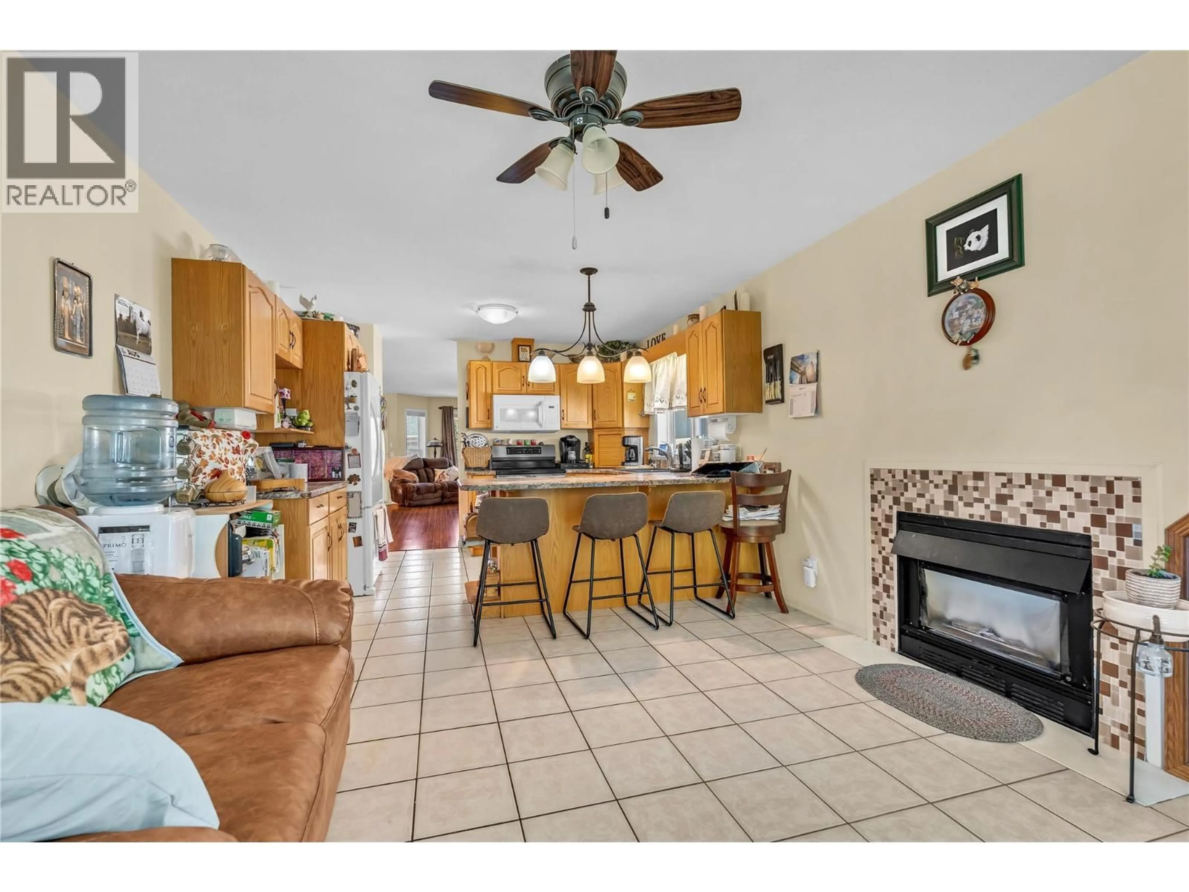 Open concept kitchen, ceramic/tile floor for 23 - 9600 TURNER STREET, Summerland British Columbia V0H1Z0