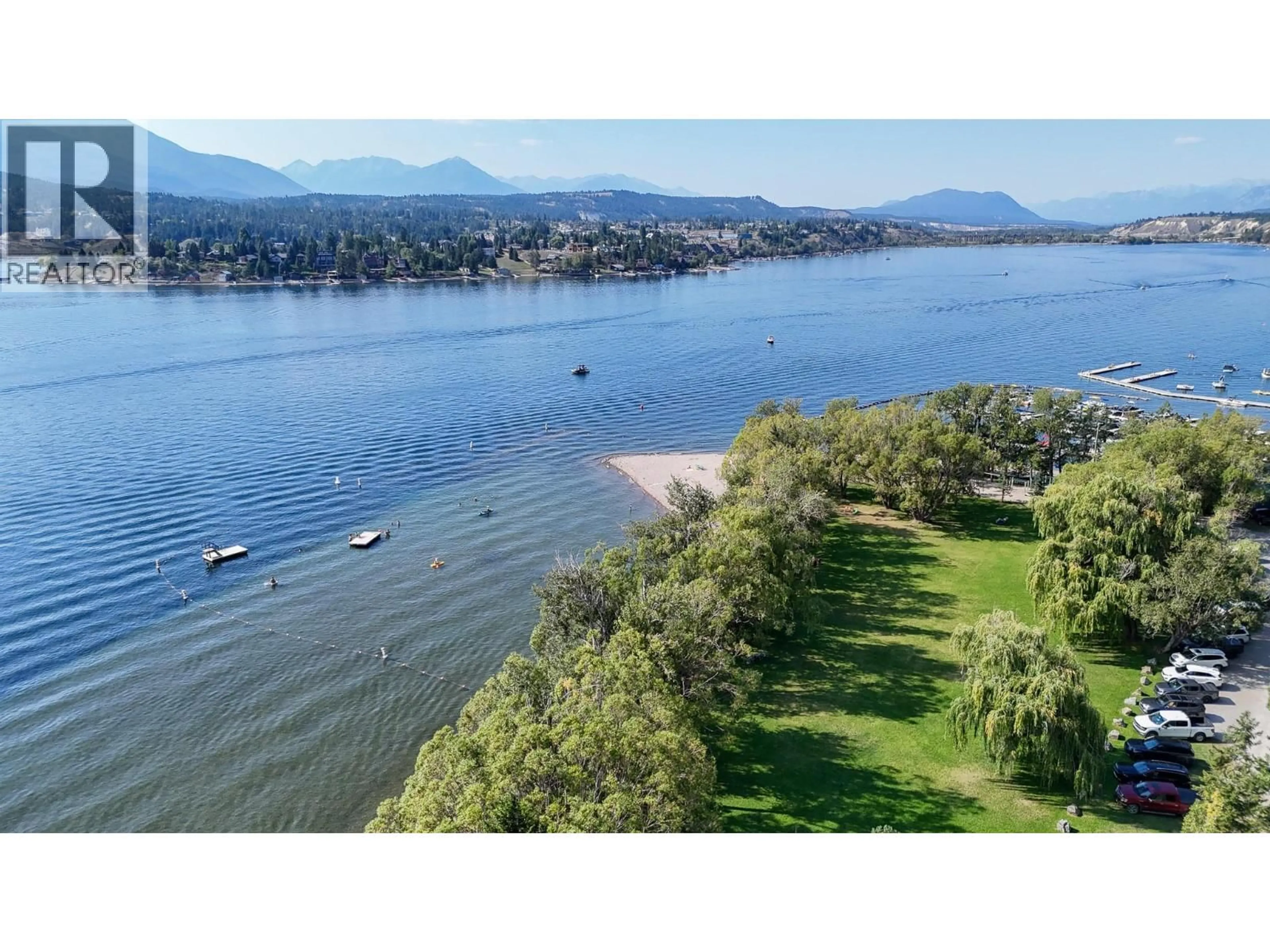 A pic from outside/outdoor area/front of a property/back of a property/a pic from drone, water/lake/river/ocean view for 1060 RIDGE WAY, Windermere British Columbia V0A1K3