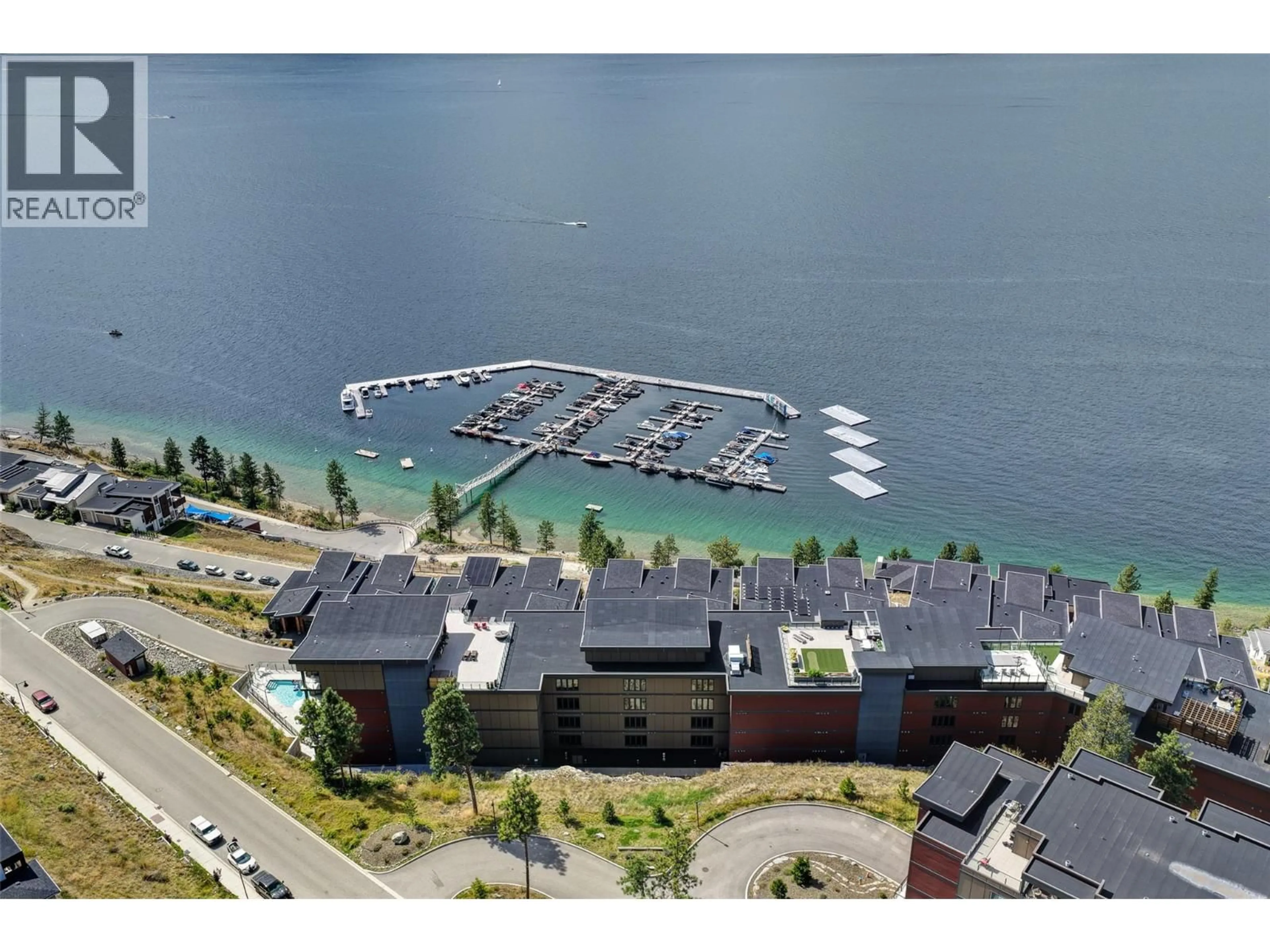 A pic from outside/outdoor area/front of a property/back of a property/a pic from drone, water/lake/river/ocean view for 315 - 3475 GRANITE CLOSE, Kelowna British Columbia V1V0B9