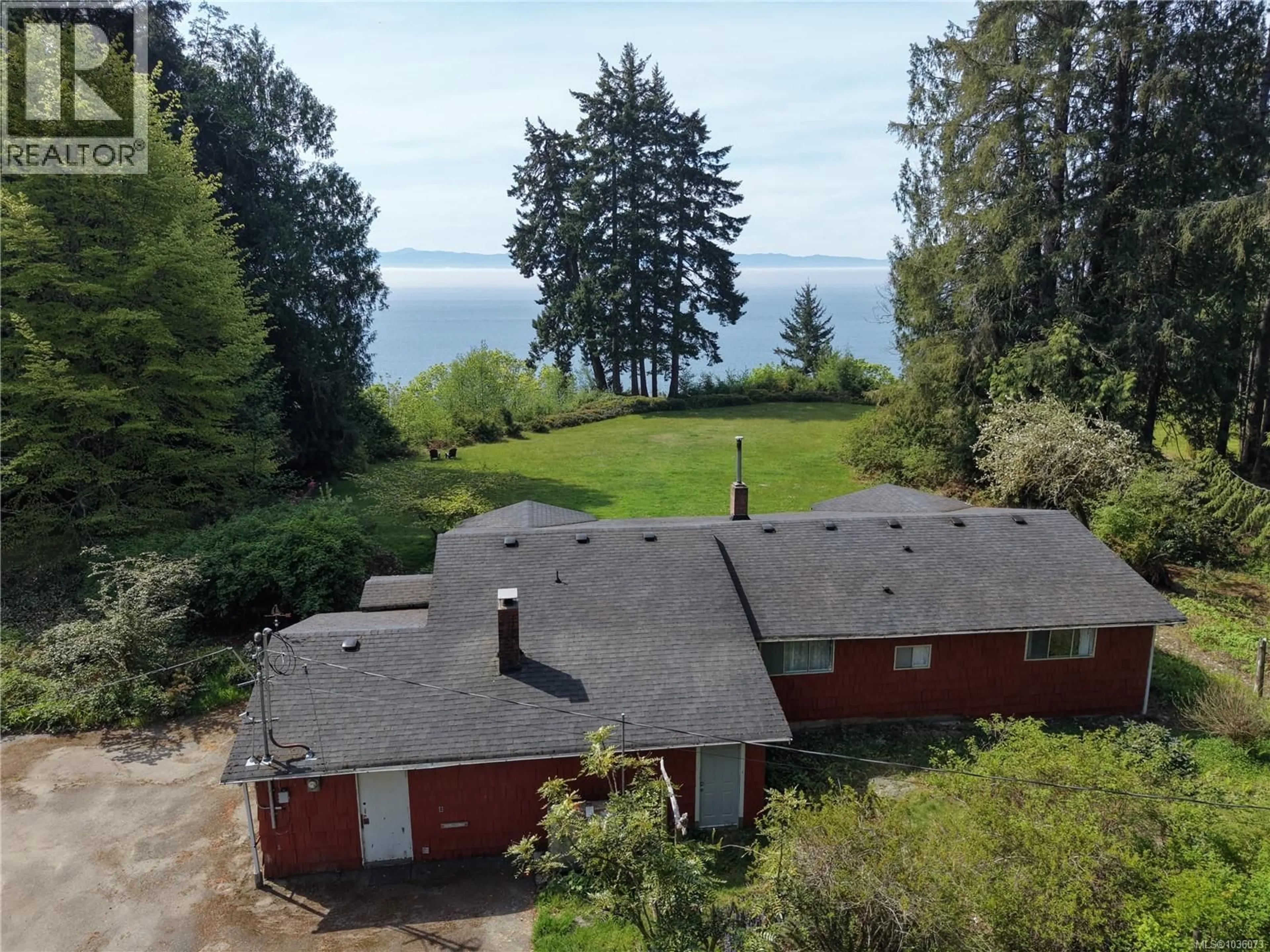 A pic from outside/outdoor area/front of a property/back of a property/a pic from drone, water/lake/river/ocean view for Proposed - Lot 2/9333 INVERMUIR ROAD, Sooke British Columbia V9Z1G3