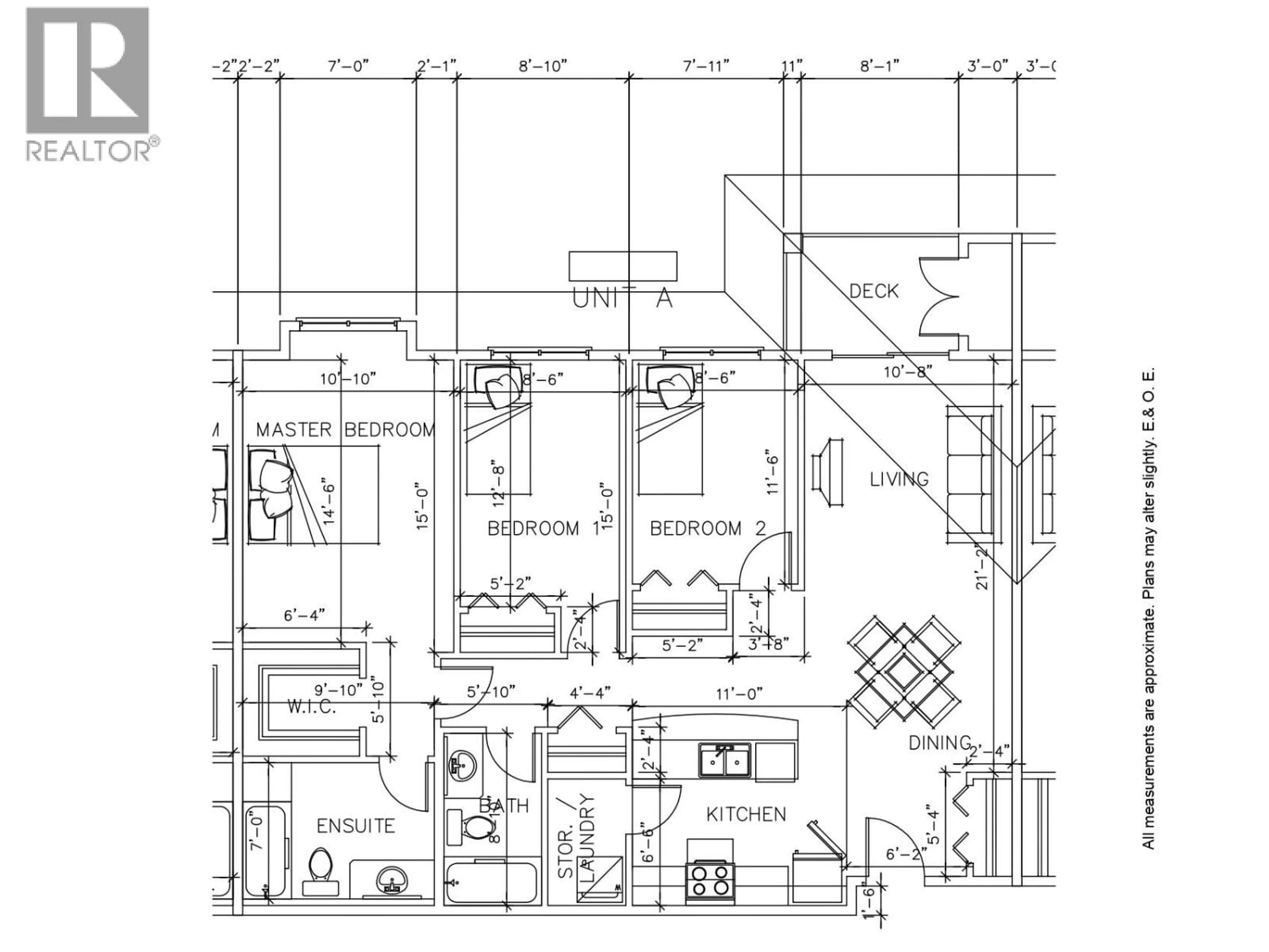 Floor plan for 307 - 5170 DALLAS DRIVE, Kamloops British Columbia V2C0C7