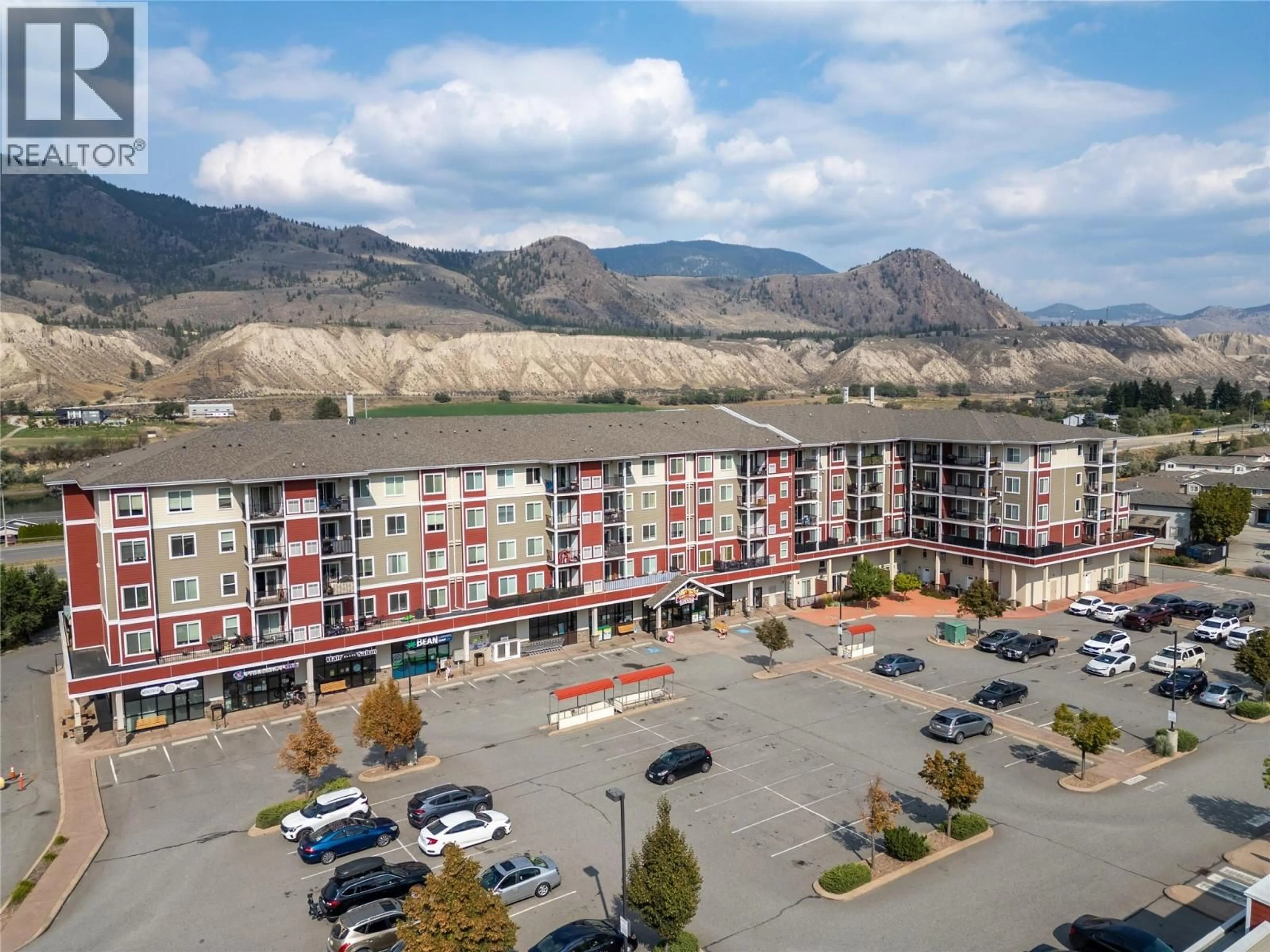 A pic from outside/outdoor area/front of a property/back of a property/a pic from drone, mountain view for 307 - 5170 DALLAS DRIVE, Kamloops British Columbia V2C0C7