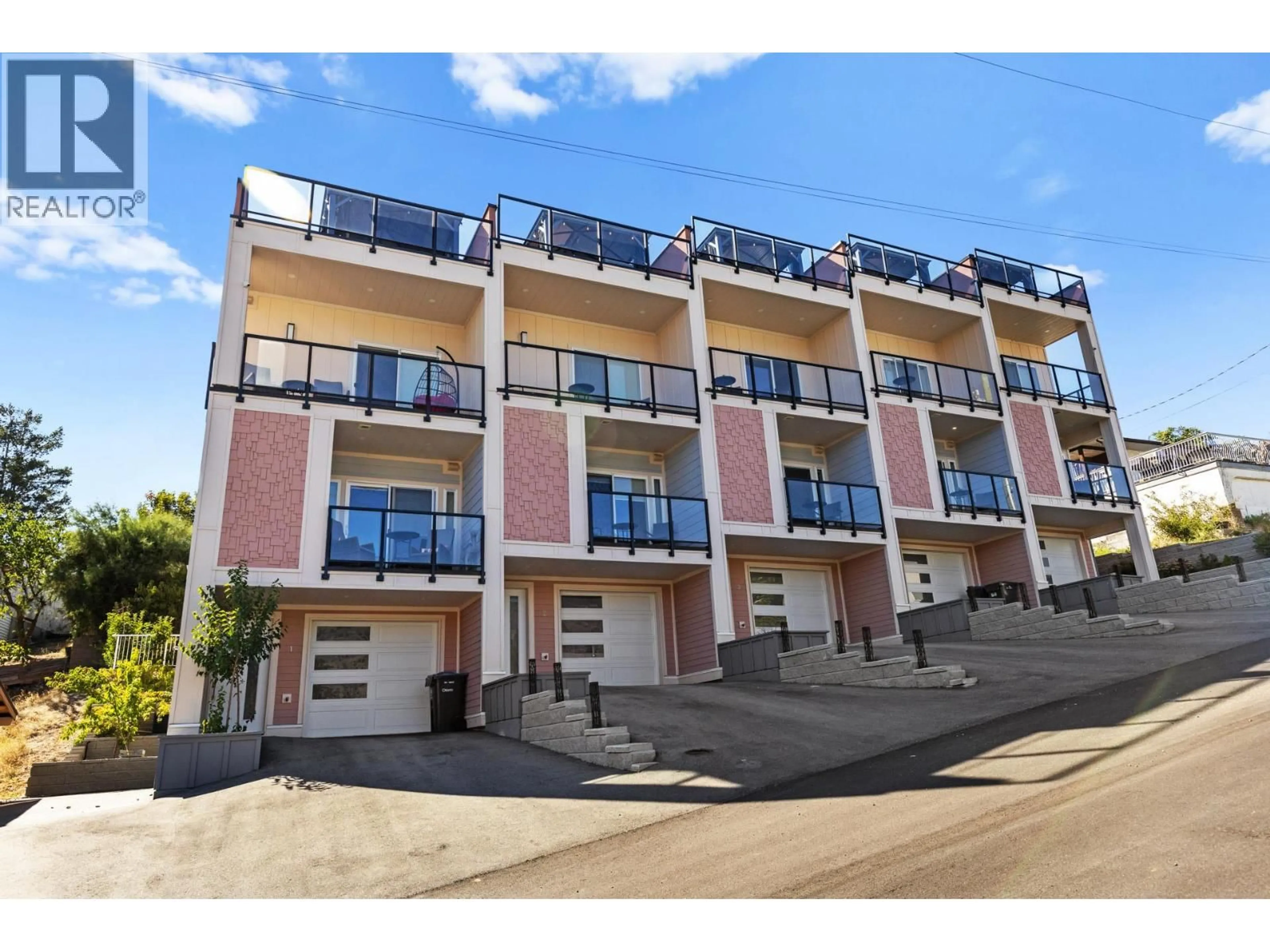 A pic from outside/outdoor area/front of a property/back of a property/a pic from drone, street for 3 - 18 LOON CRESCENT, Osoyoos British Columbia V0H1V1