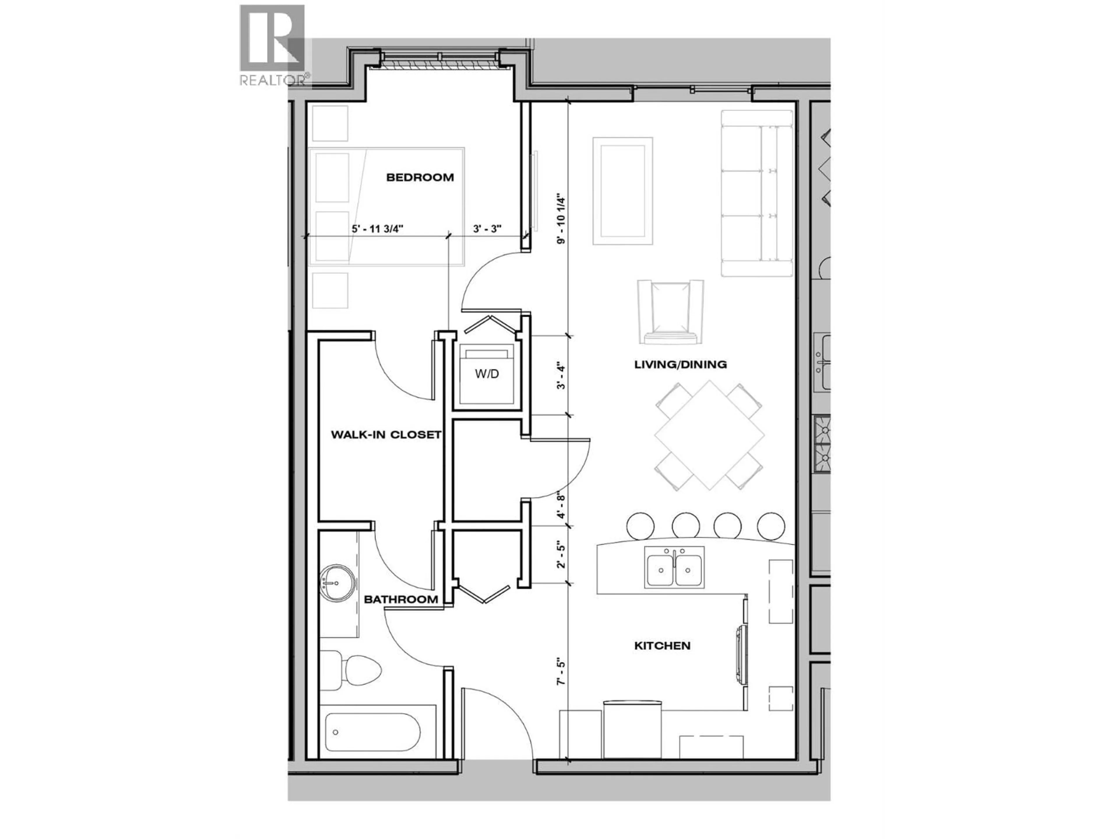 Floor plan for 318 - 5170 DALLAS DRIVE, Kamloops British Columbia V2C0C7