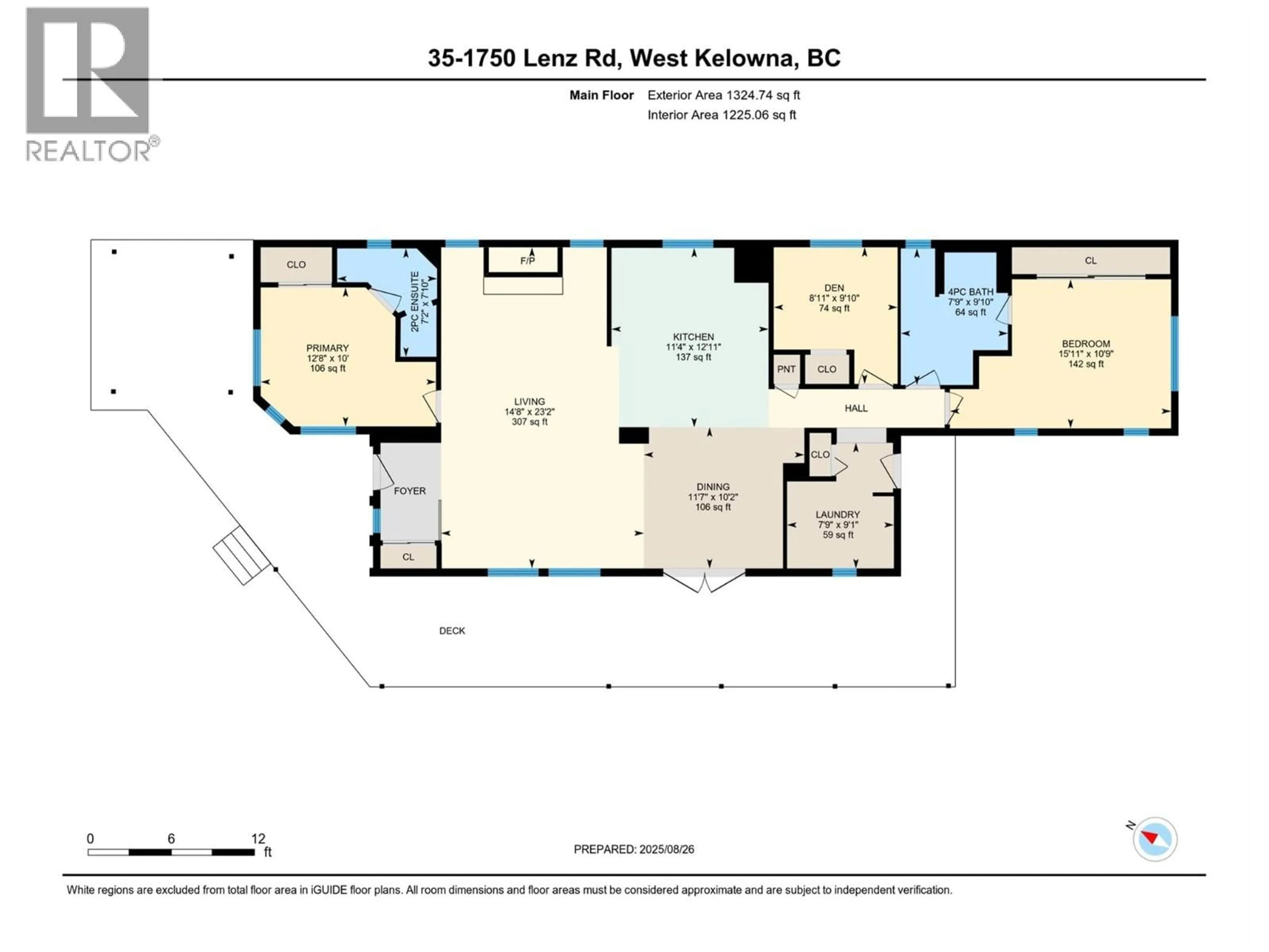 Floor plan for 35 - 1750 LENZ ROAD, West Kelowna British Columbia V1Z3N1